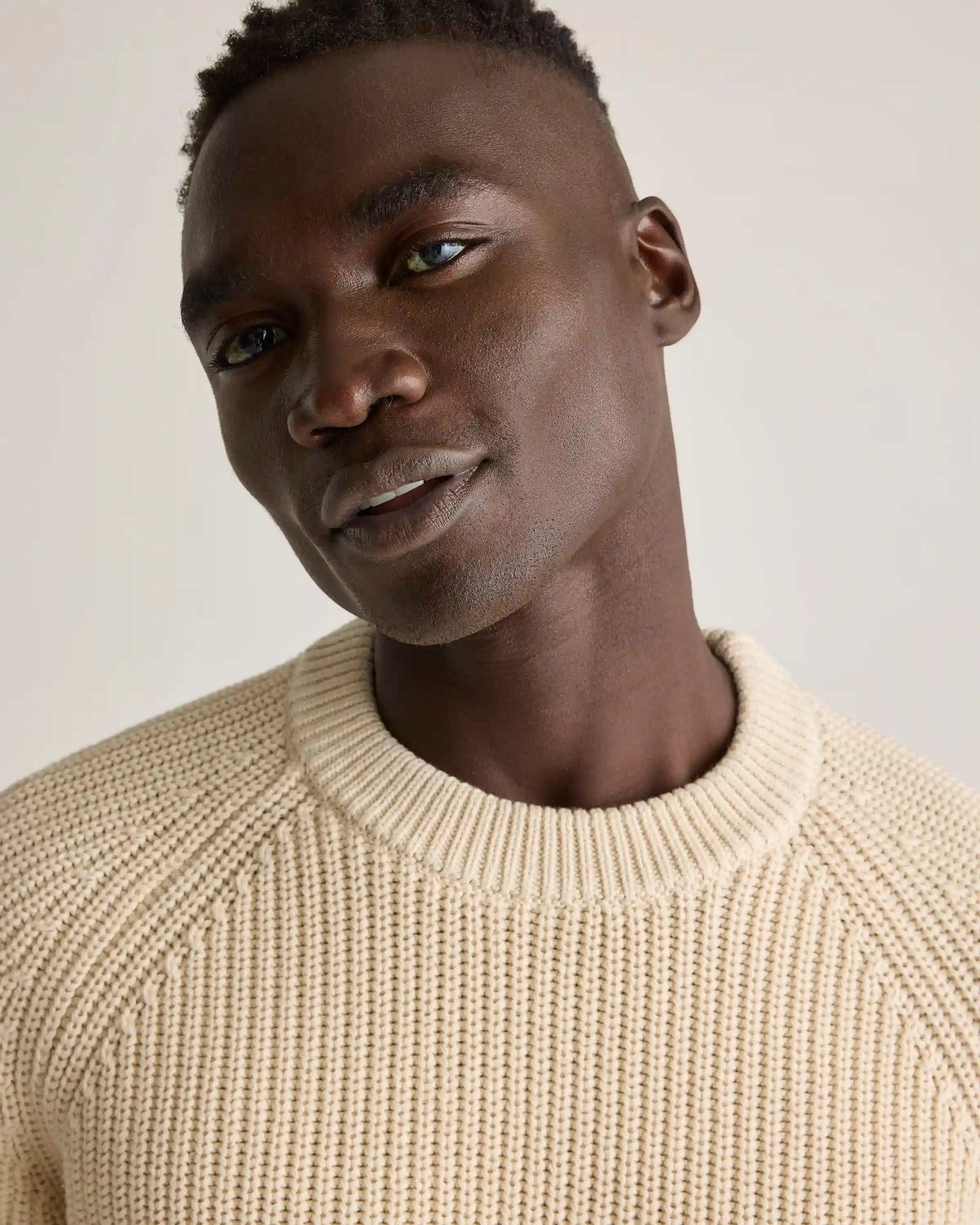 100% Organic Cotton Fisherman Crew Sweater