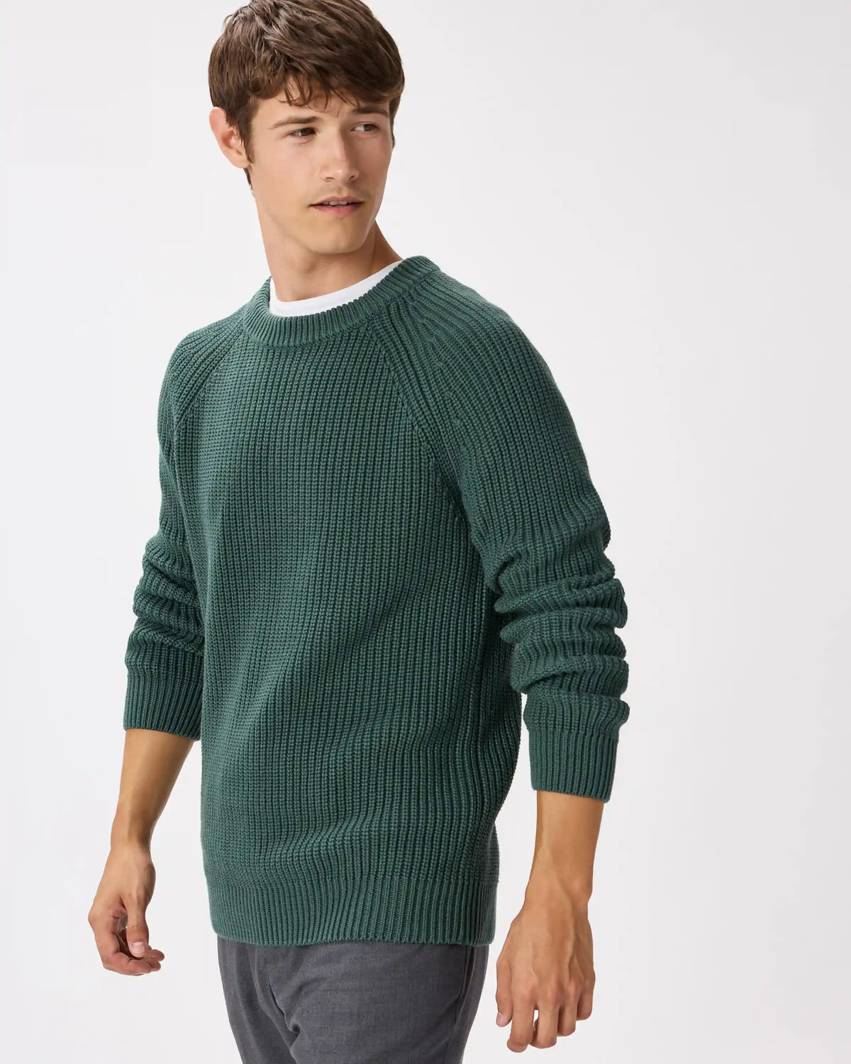 100% Organic Cotton Fisherman Crew Sweater