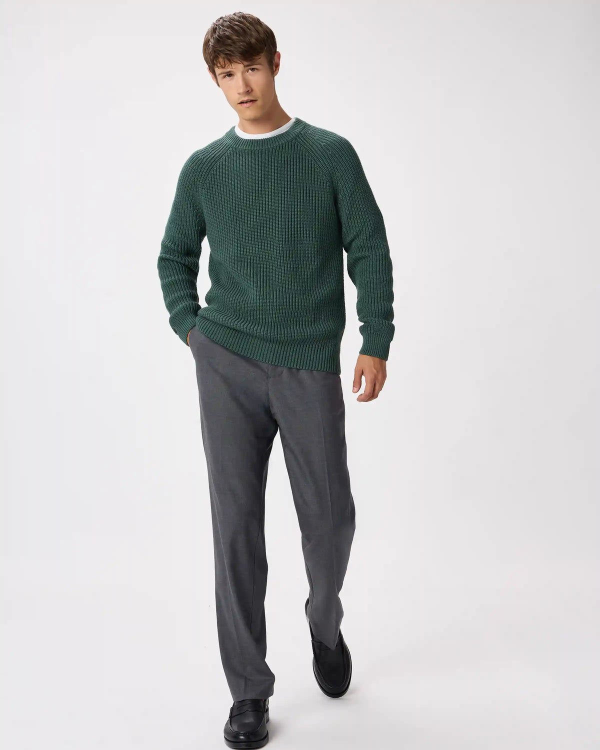 100% Organic Cotton Fisherman Crew Sweater
