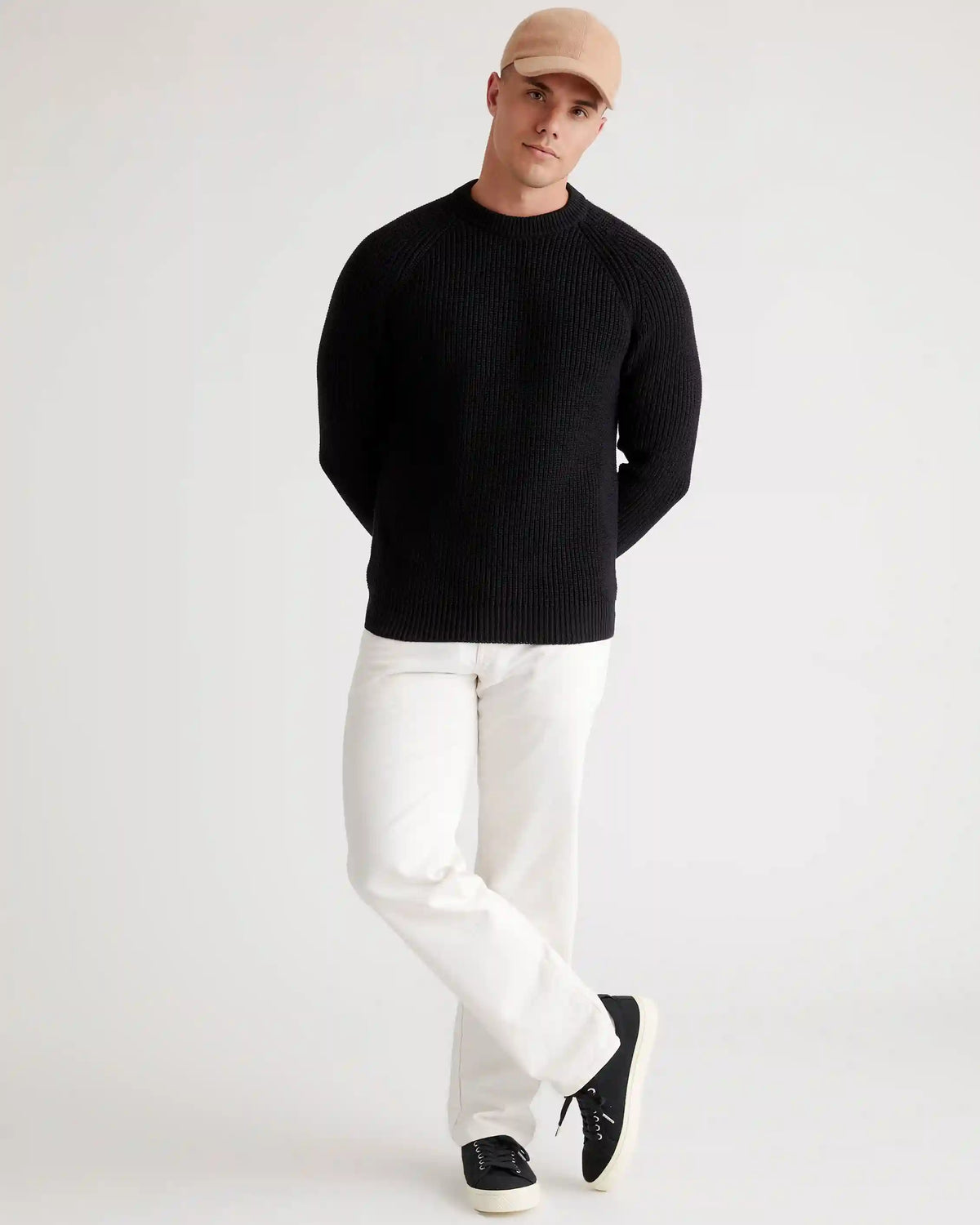 100% Organic Cotton Fisherman Crew Sweater