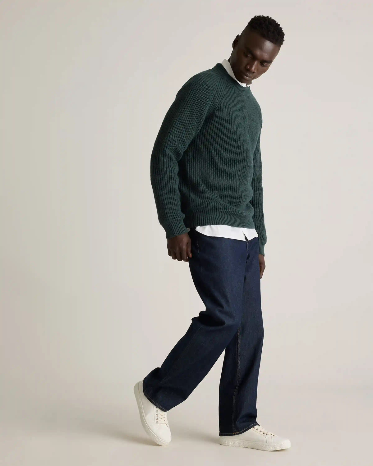 100% Organic Cotton Fisherman Crew Sweater