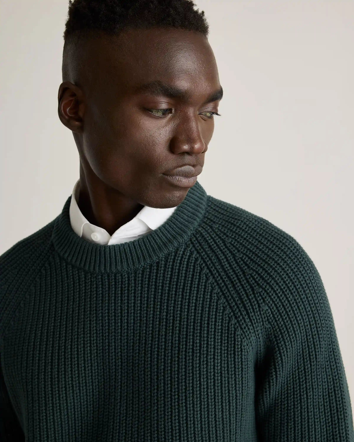 100% Organic Cotton Fisherman Crew Sweater