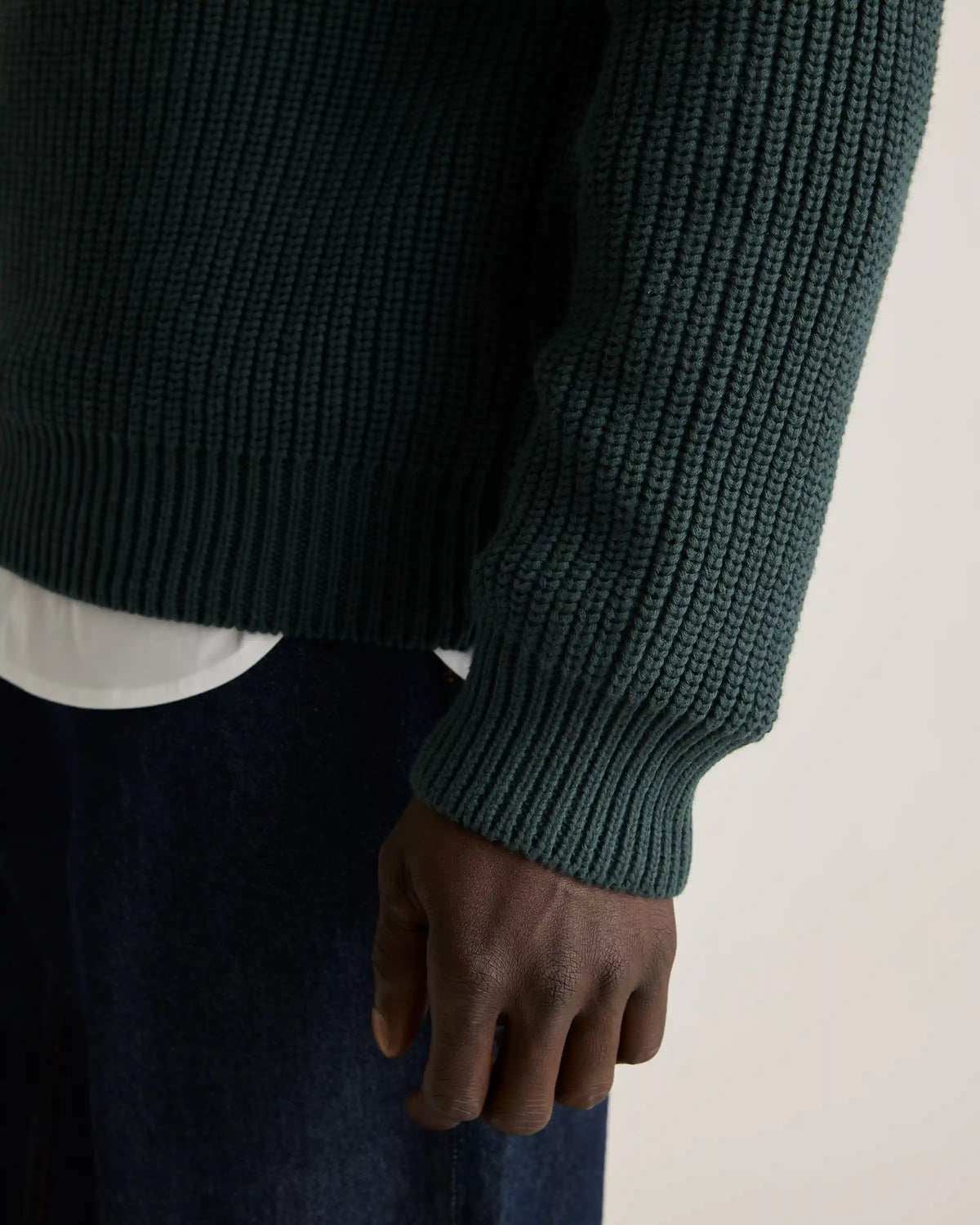 100% Organic Cotton Fisherman Crew Sweater