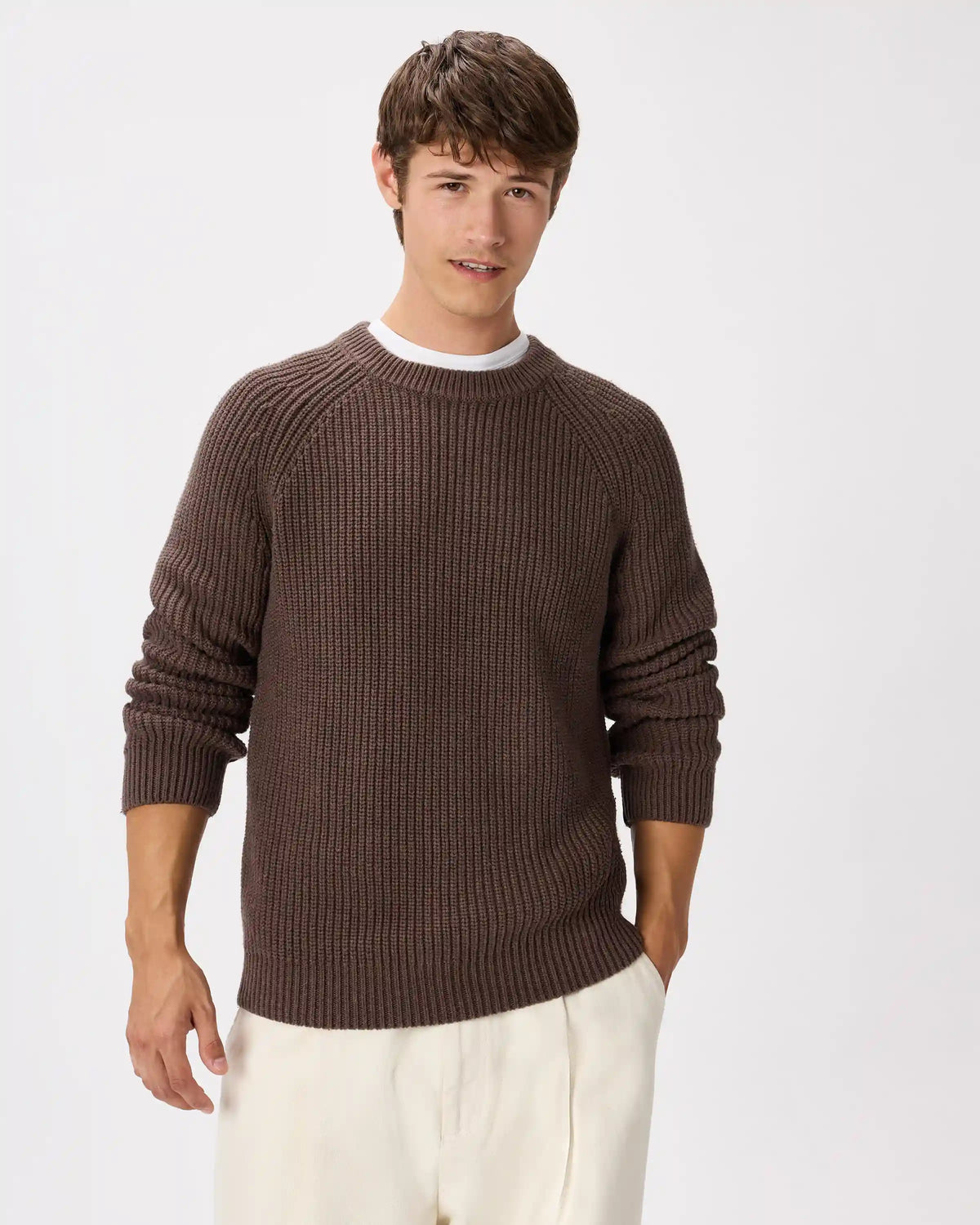 100% Organic Cotton Fisherman Crew Sweater