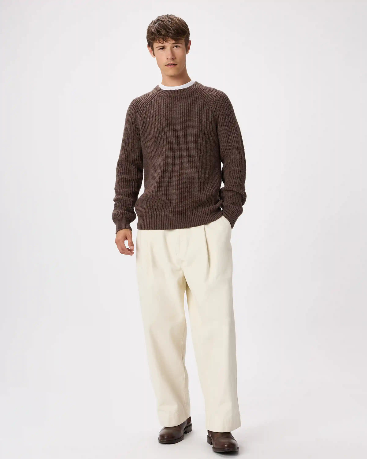 100% Organic Cotton Fisherman Crew Sweater