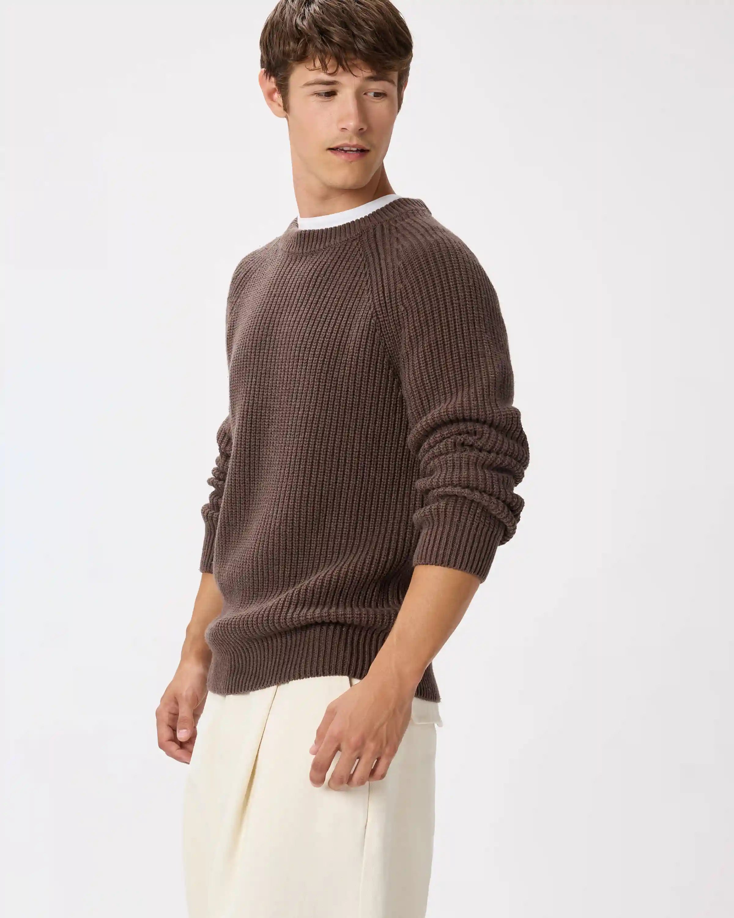 100% Organic Cotton Fisherman Crew Sweater