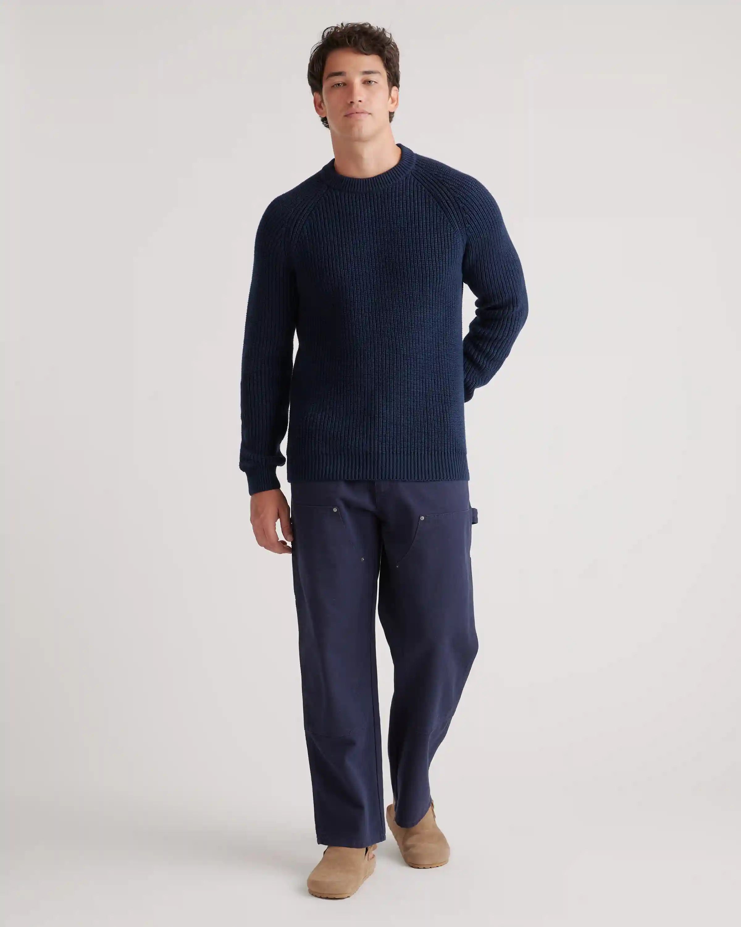 100% Organic Cotton Fisherman Crew Sweater