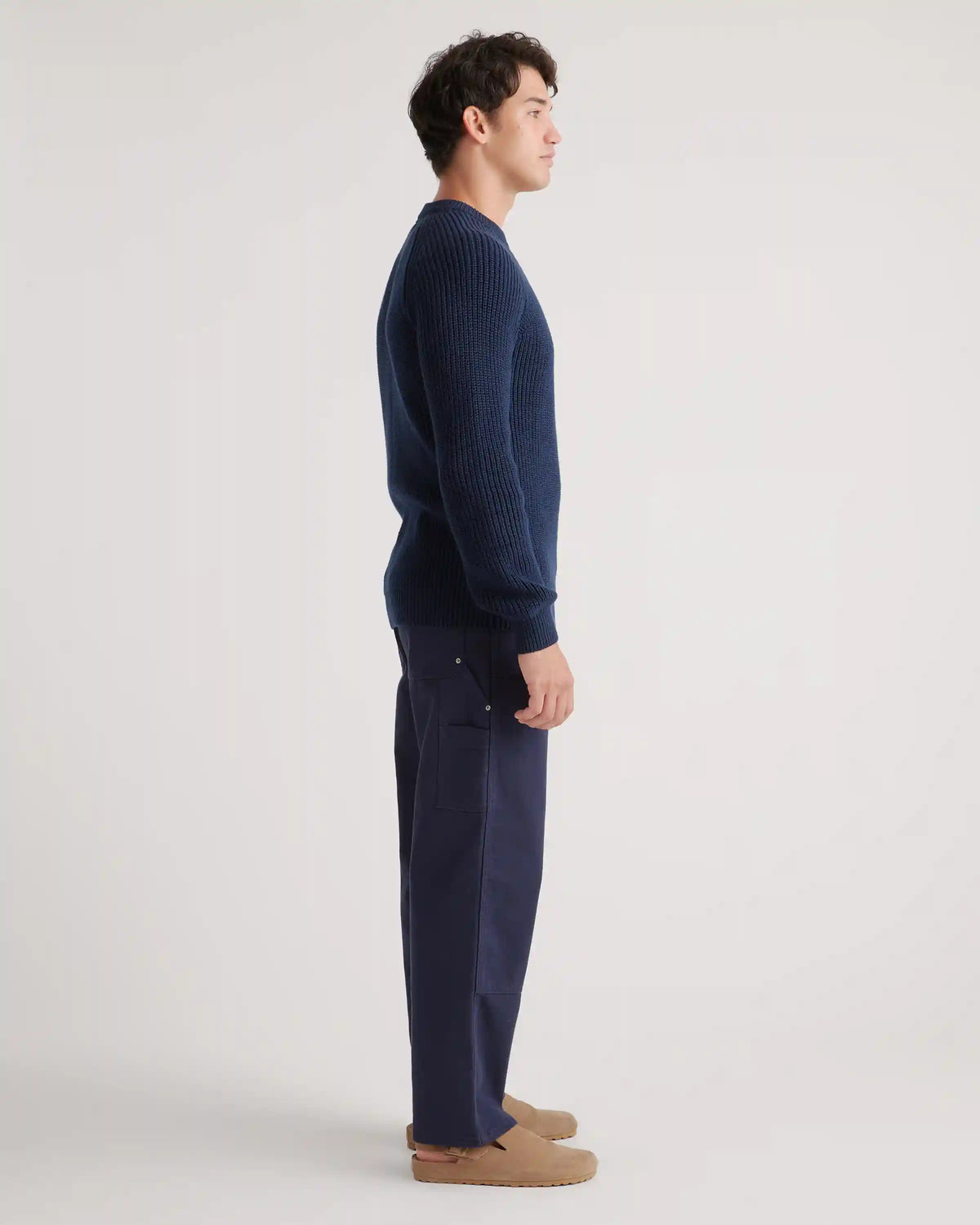 100% Organic Cotton Fisherman Crew Sweater