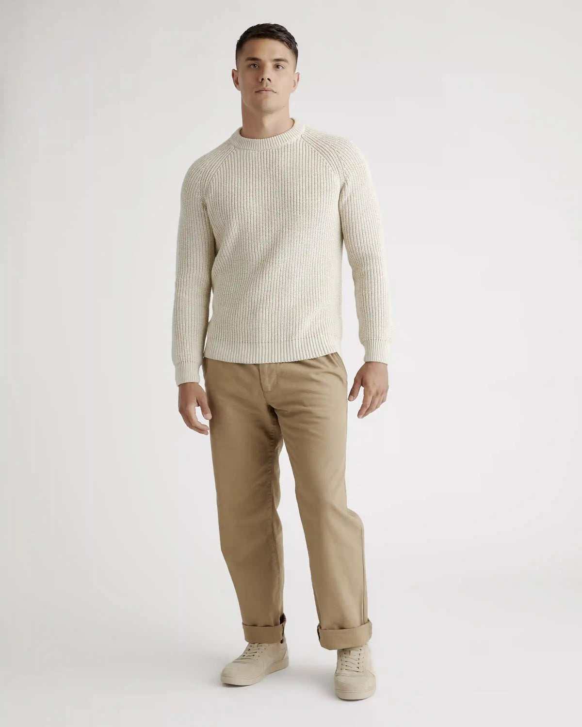 100% Organic Cotton Fisherman Crew Sweater