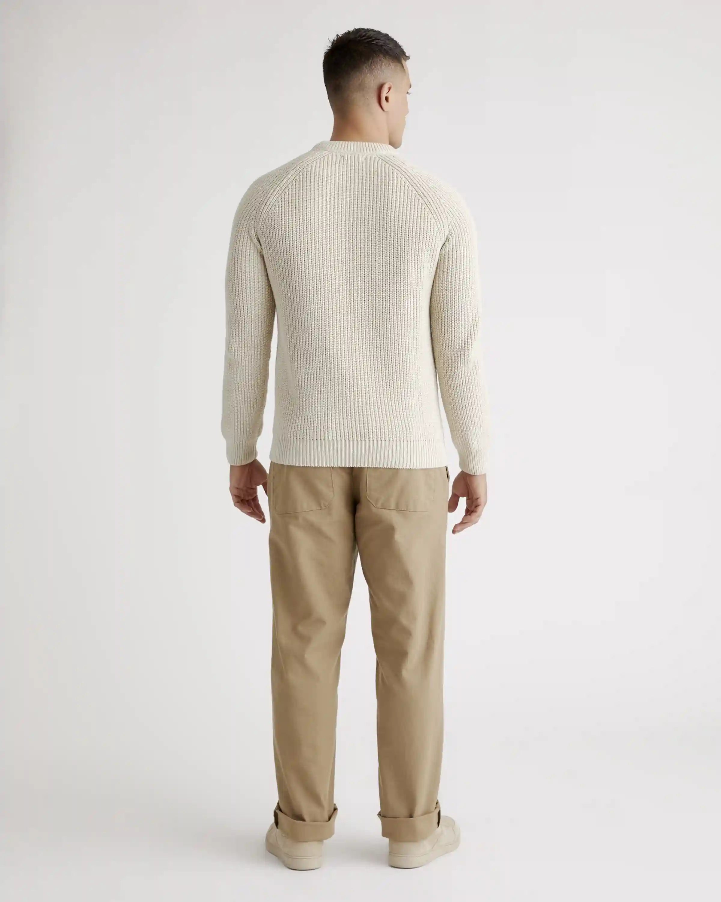 100% Organic Cotton Fisherman Crew Sweater