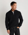 100% Organic Cotton Fisherman Quarter-Zip Sweater