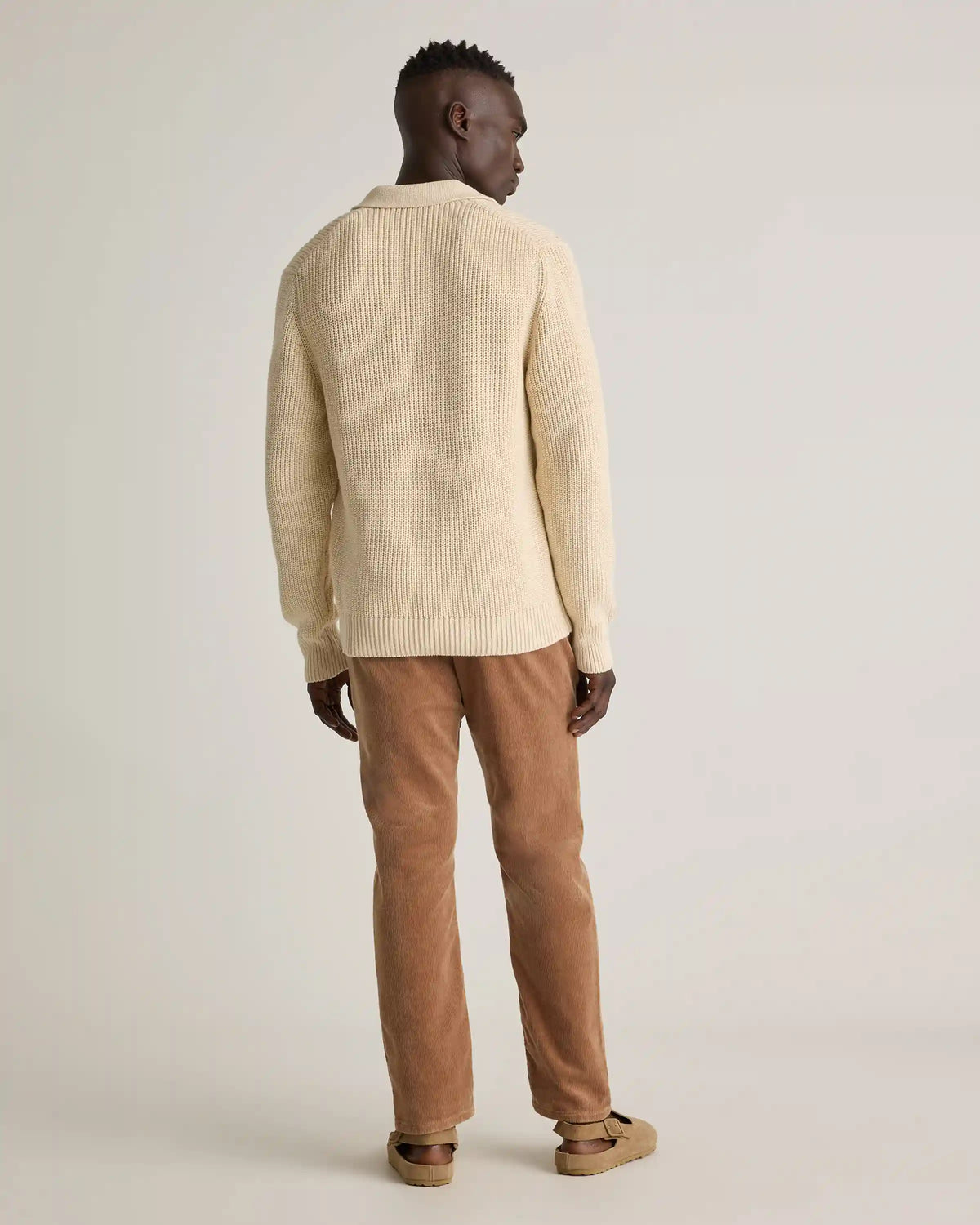 100% Organic Cotton Fisherman Polo Sweater