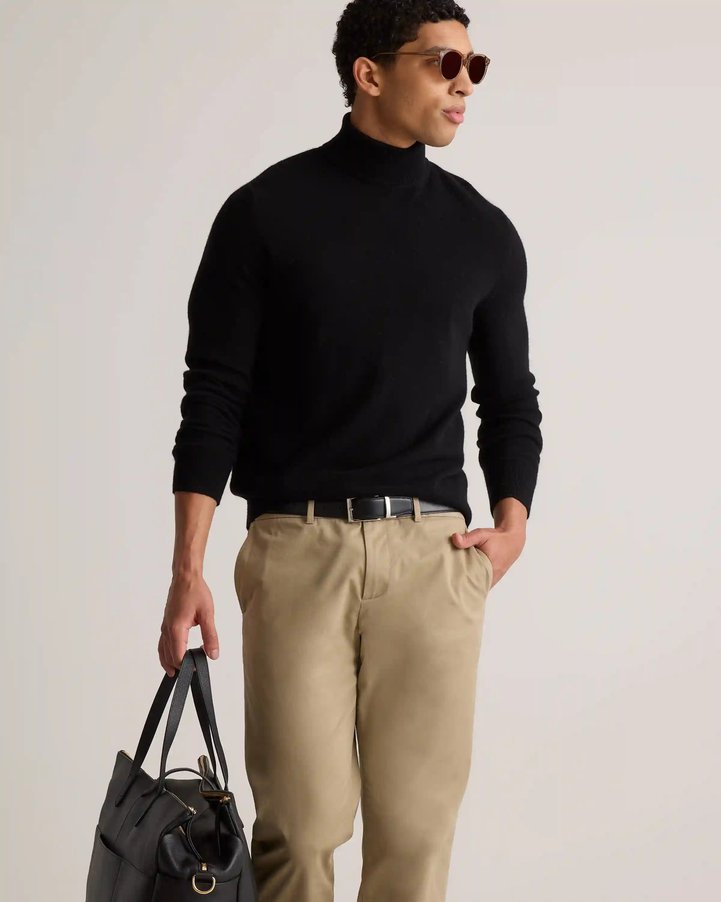 Mongolian Cashmere Turtleneck Sweater