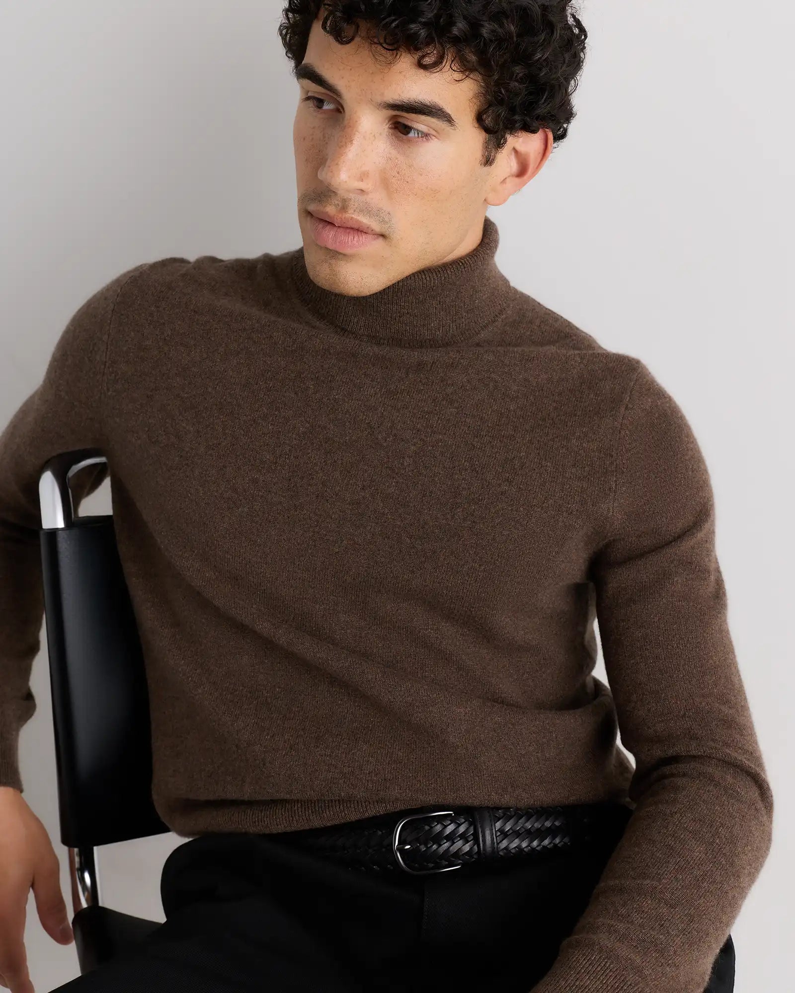 Mongolian Cashmere Turtleneck Sweater