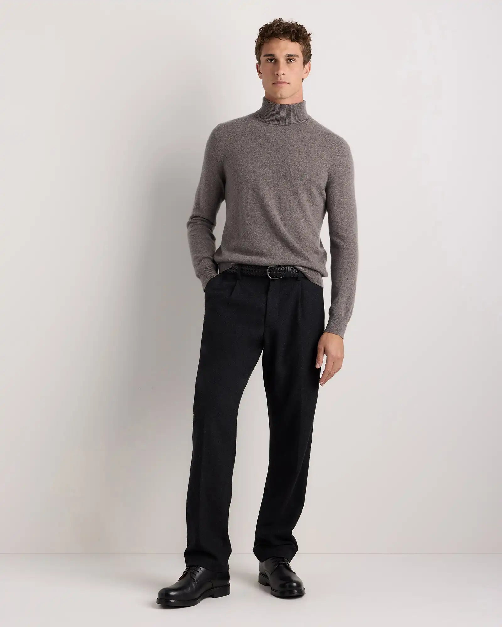 Mongolian Cashmere Turtleneck Sweater