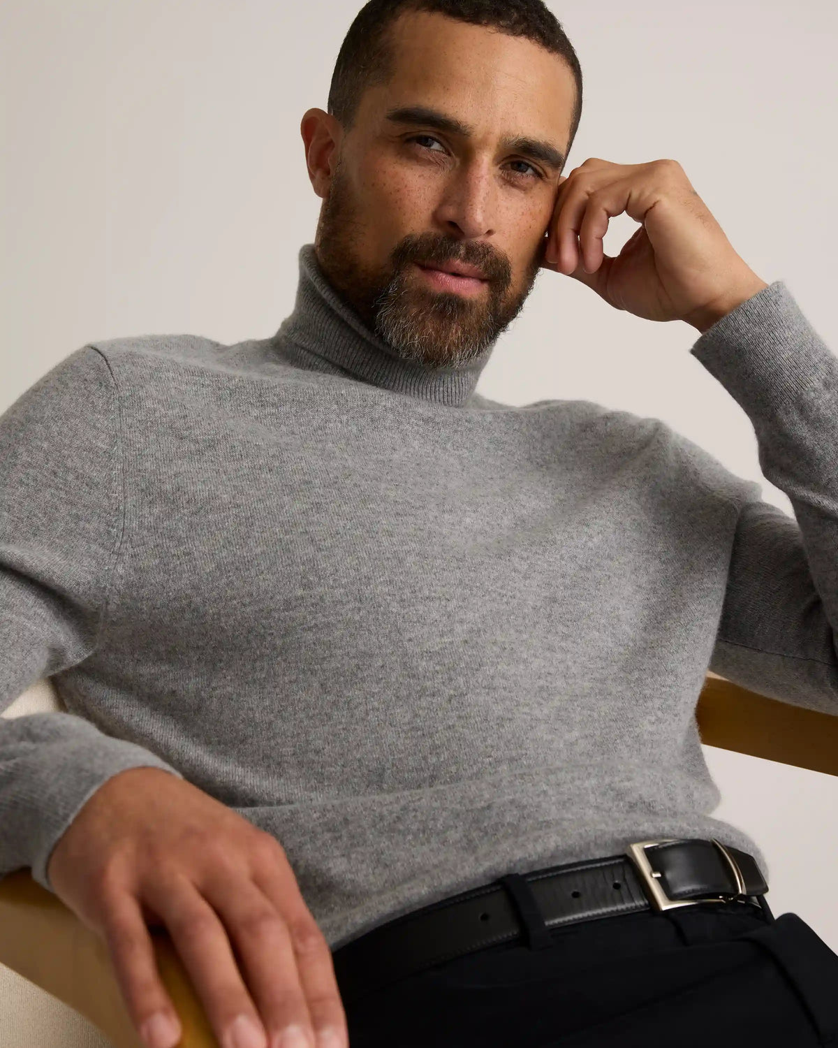 Mongolian Cashmere Turtleneck Sweater