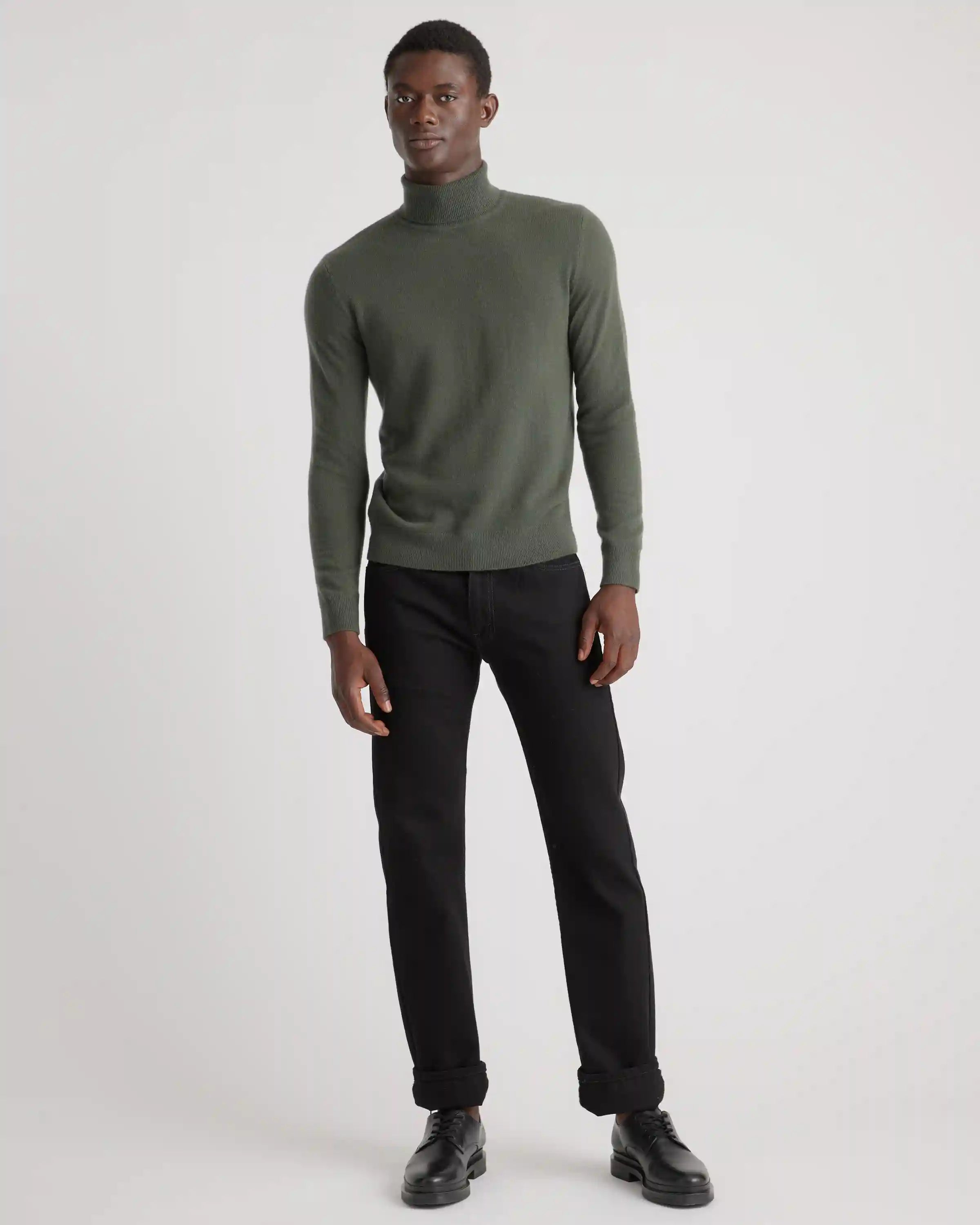Mongolian Spring Cashmere Turtleneck Sweater
