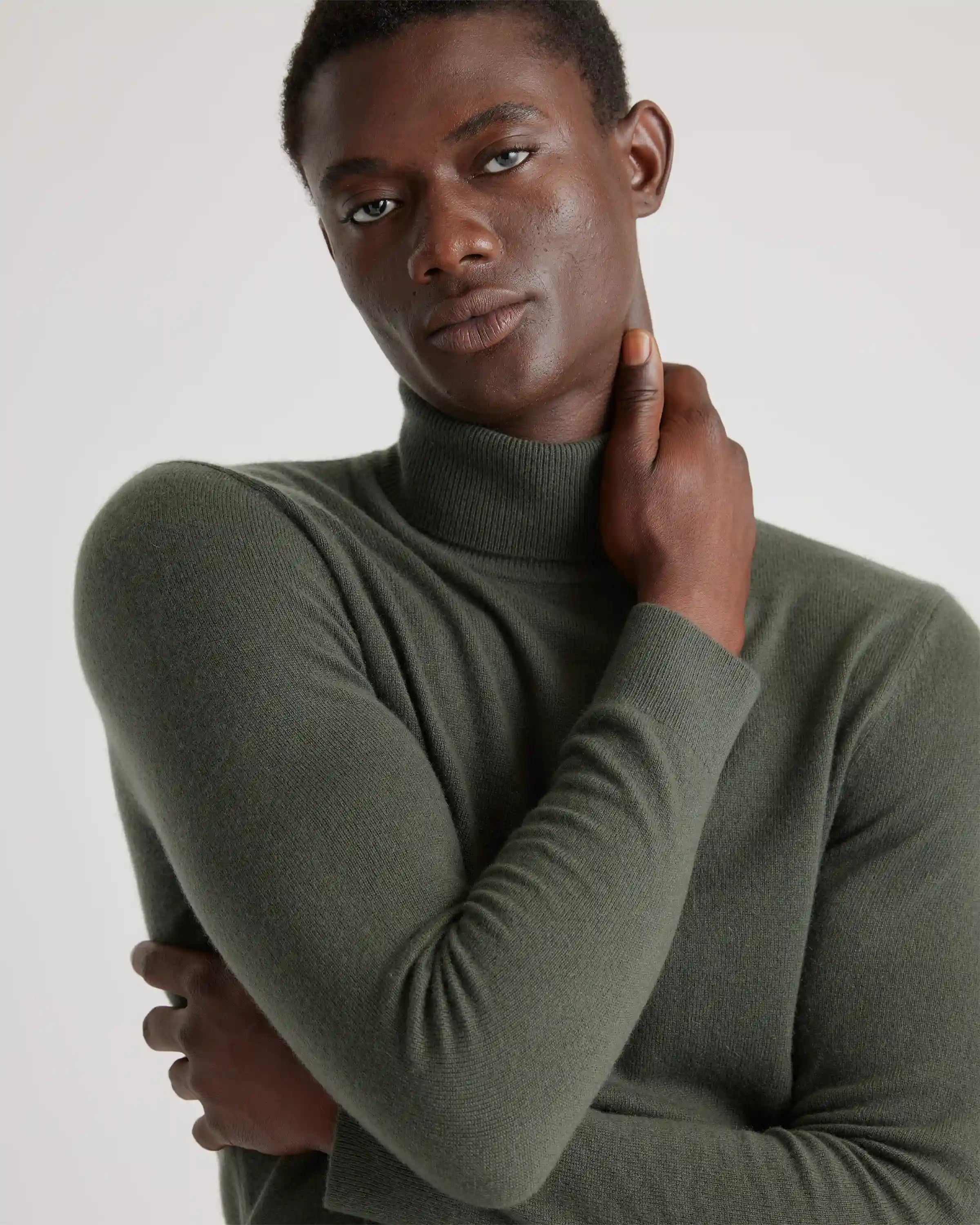 Mongolian Spring Cashmere Turtleneck Sweater