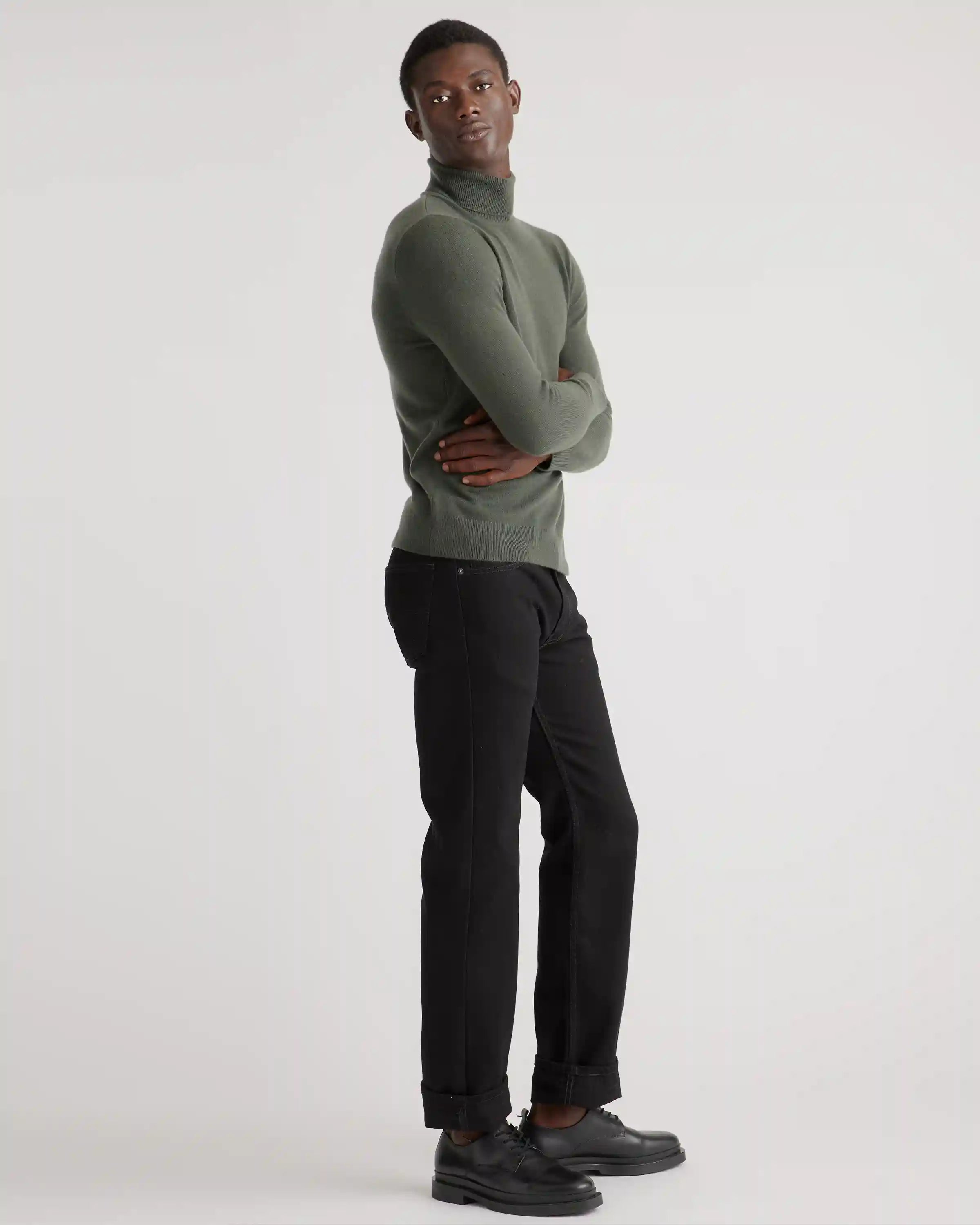 Mongolian Spring Cashmere Turtleneck Sweater