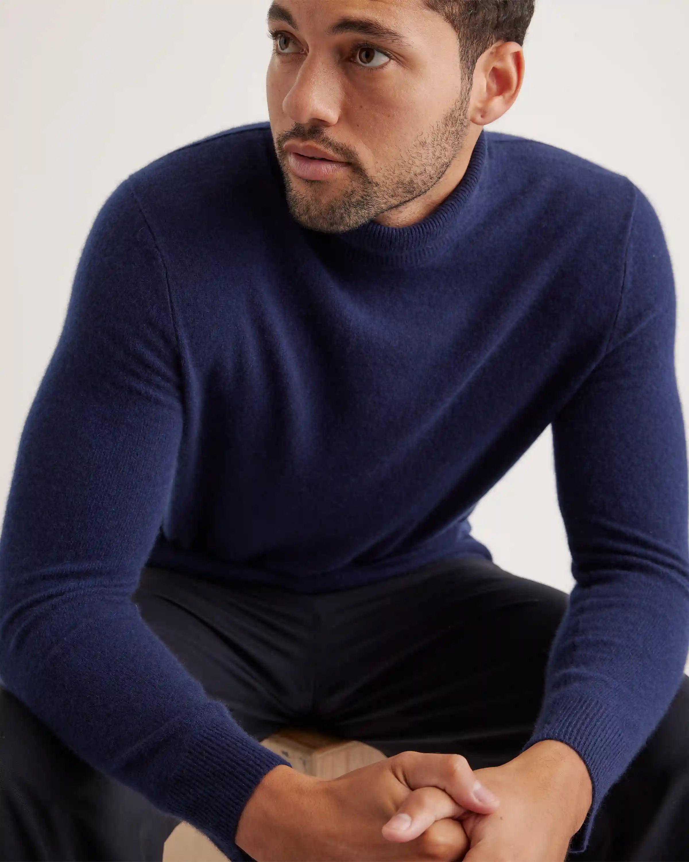 Mongolian Spring Cashmere Turtleneck Sweater