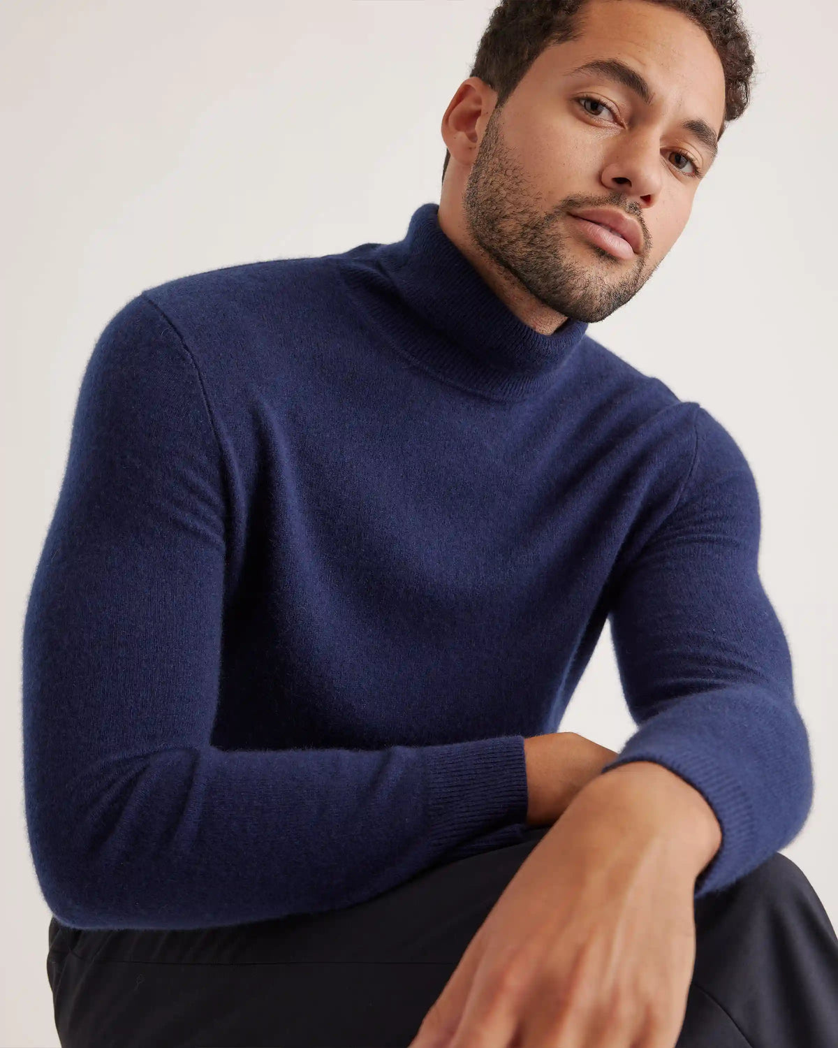 Mongolian Spring Cashmere Turtleneck Sweater
