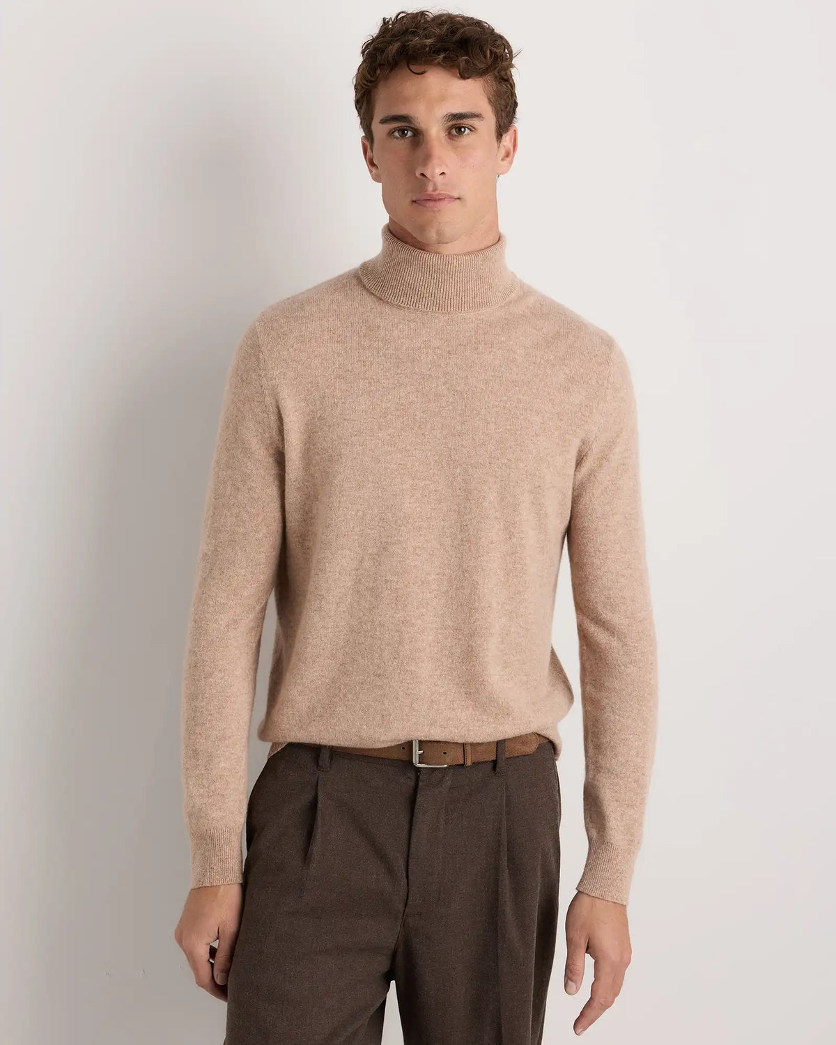 Mongolian Cashmere Turtleneck Sweater