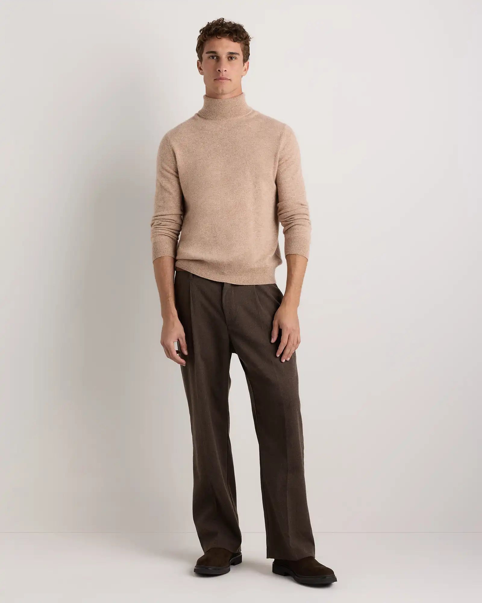 Mongolian Cashmere Turtleneck Sweater