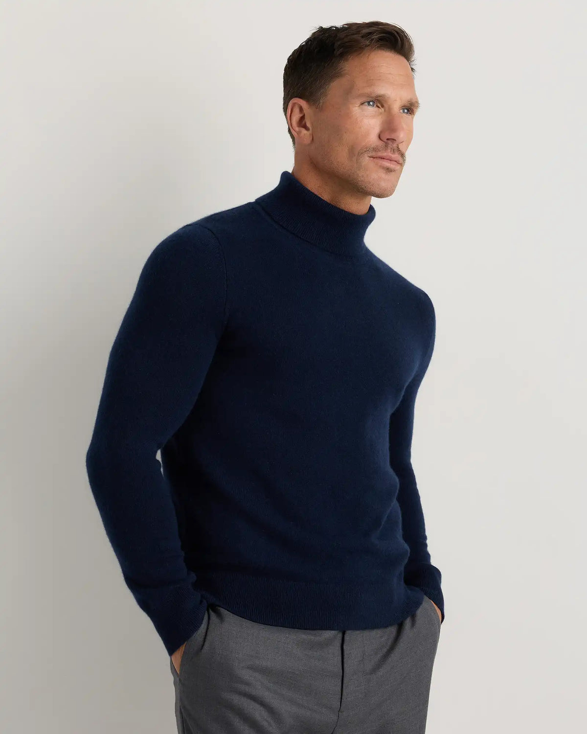 Mongolian Cashmere Turtleneck Sweater
