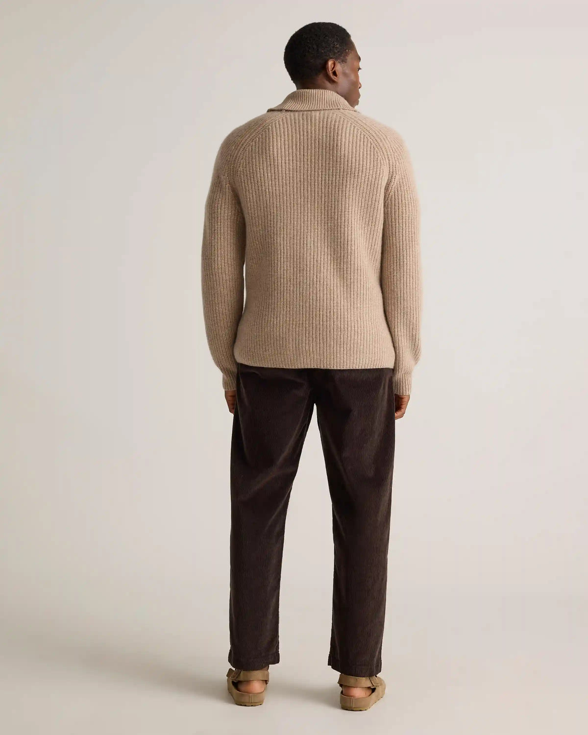 Mongolian Cashmere Shawl Collar Cardigan
