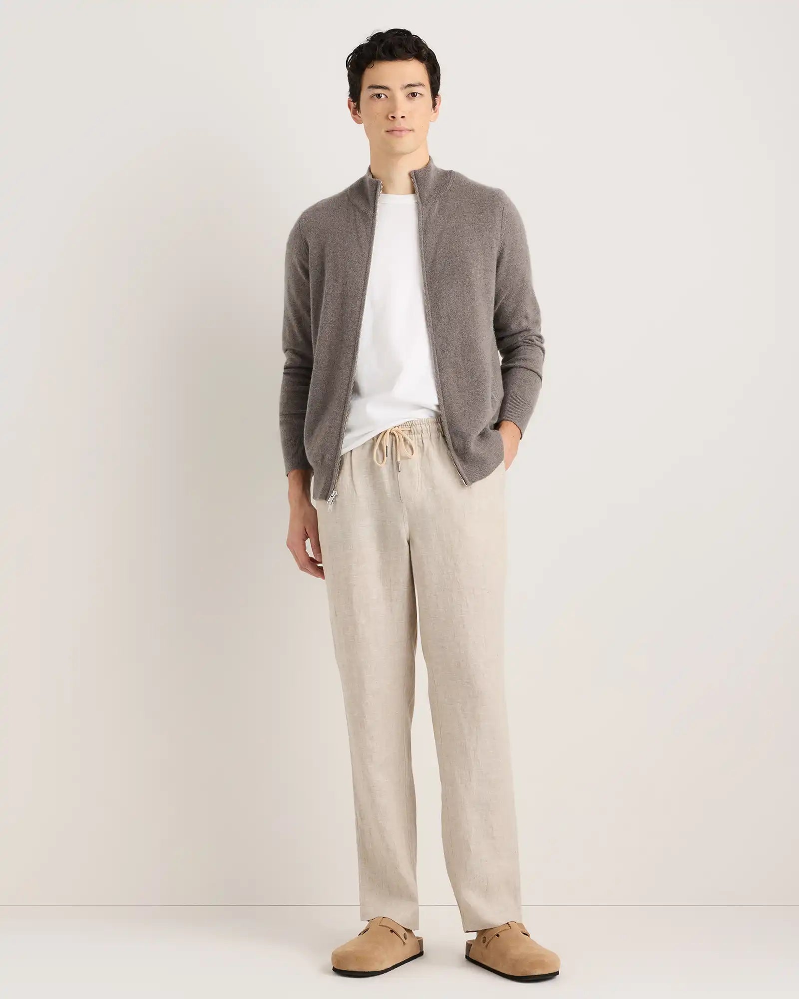 Mongolian Cashmere Full Zip Sweater