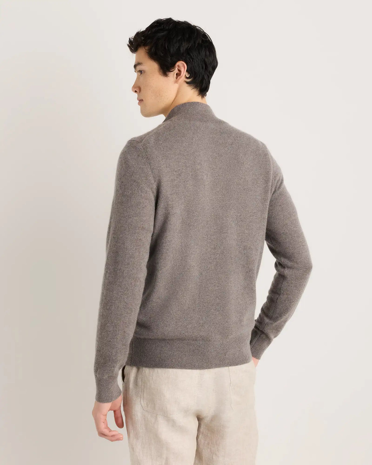 Mongolian Cashmere Full Zip Sweater