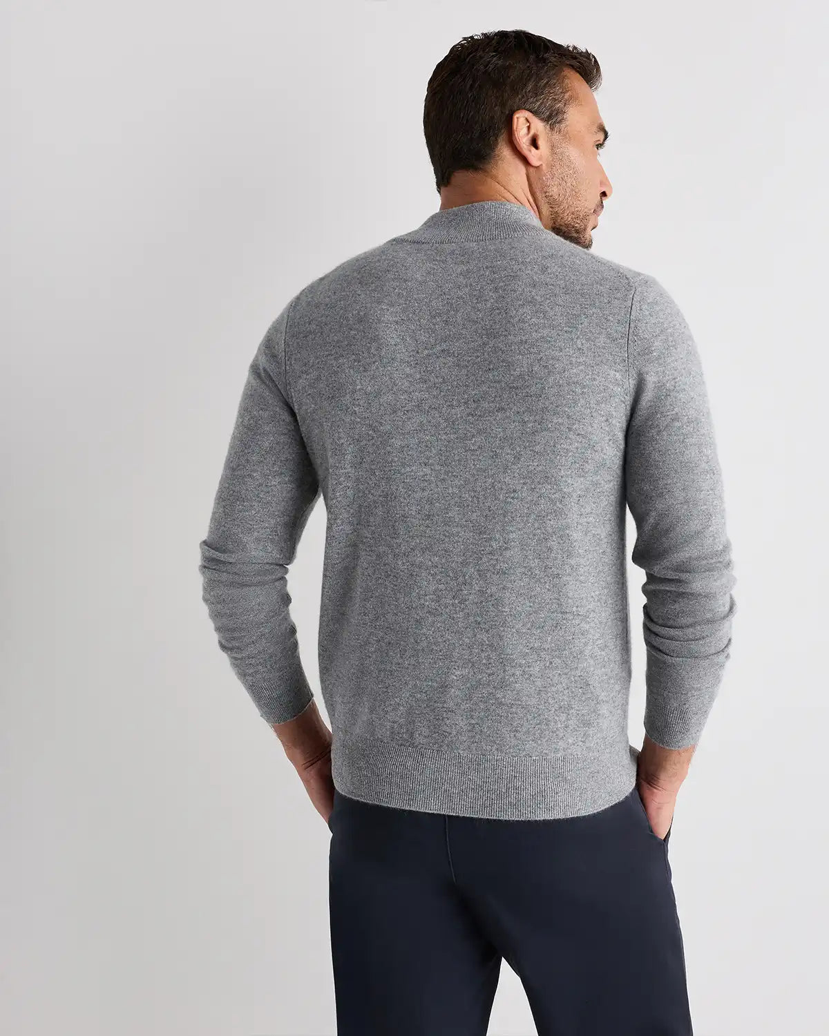 Mongolian Cashmere Full Zip Sweater