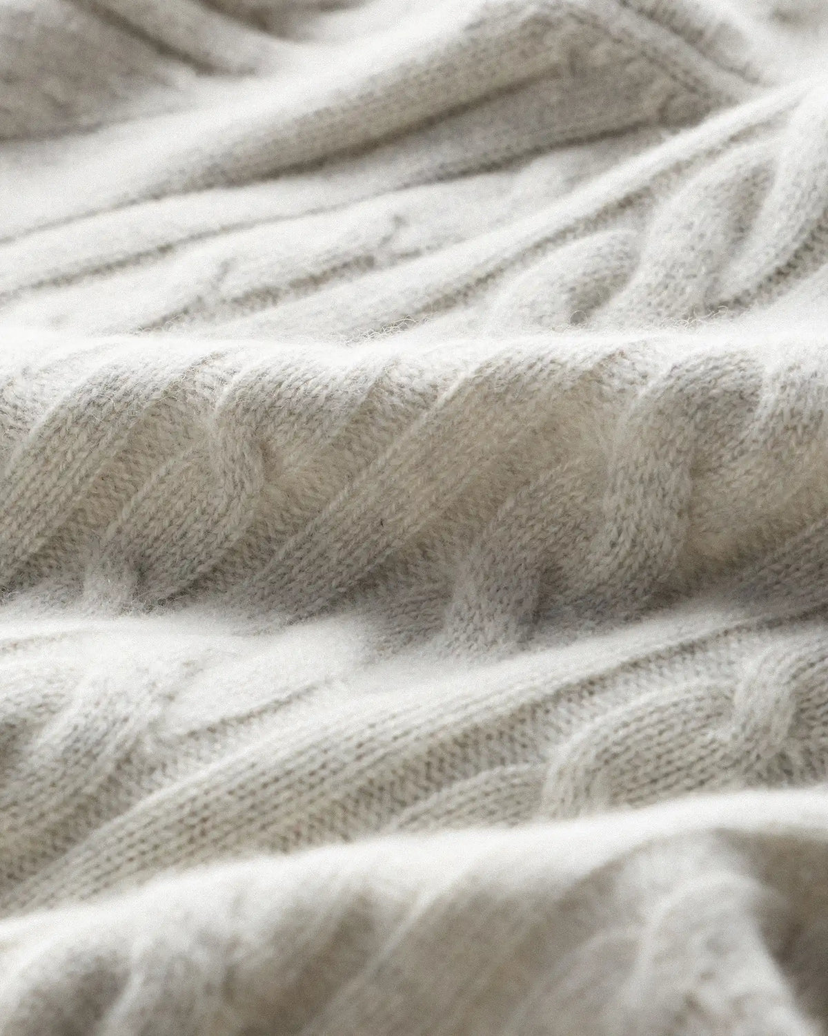 Luxe Baby Cashmere Cable Quarter Zip Sweater