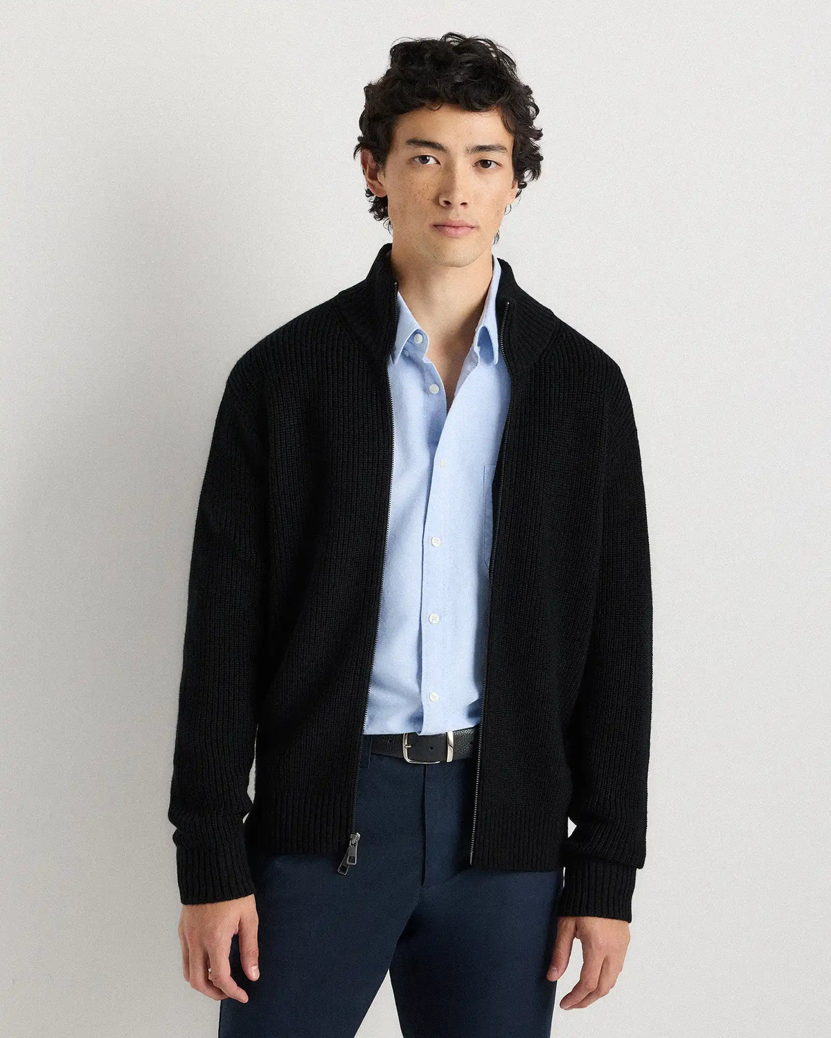 Australian Merino Wool Full Zip Sweater
