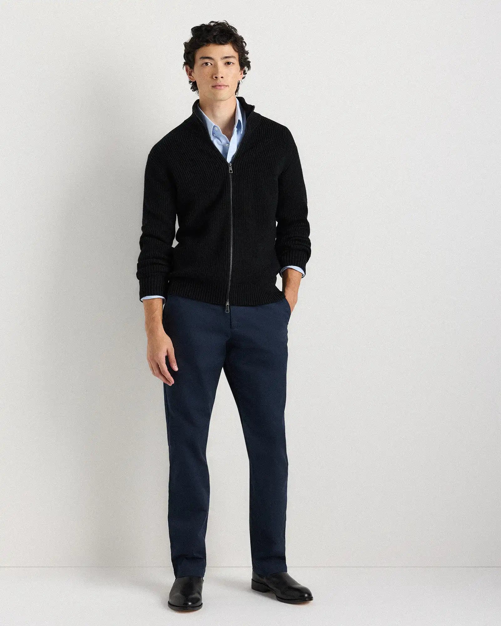 Australian Merino Wool Full Zip Sweater