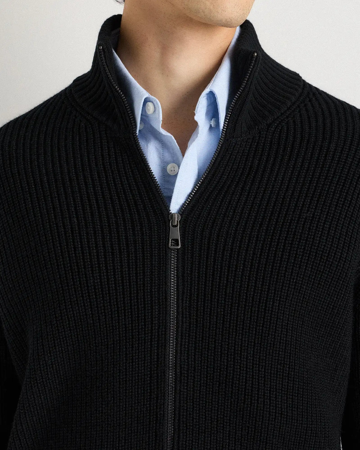 Australian Merino Wool Full Zip Sweater