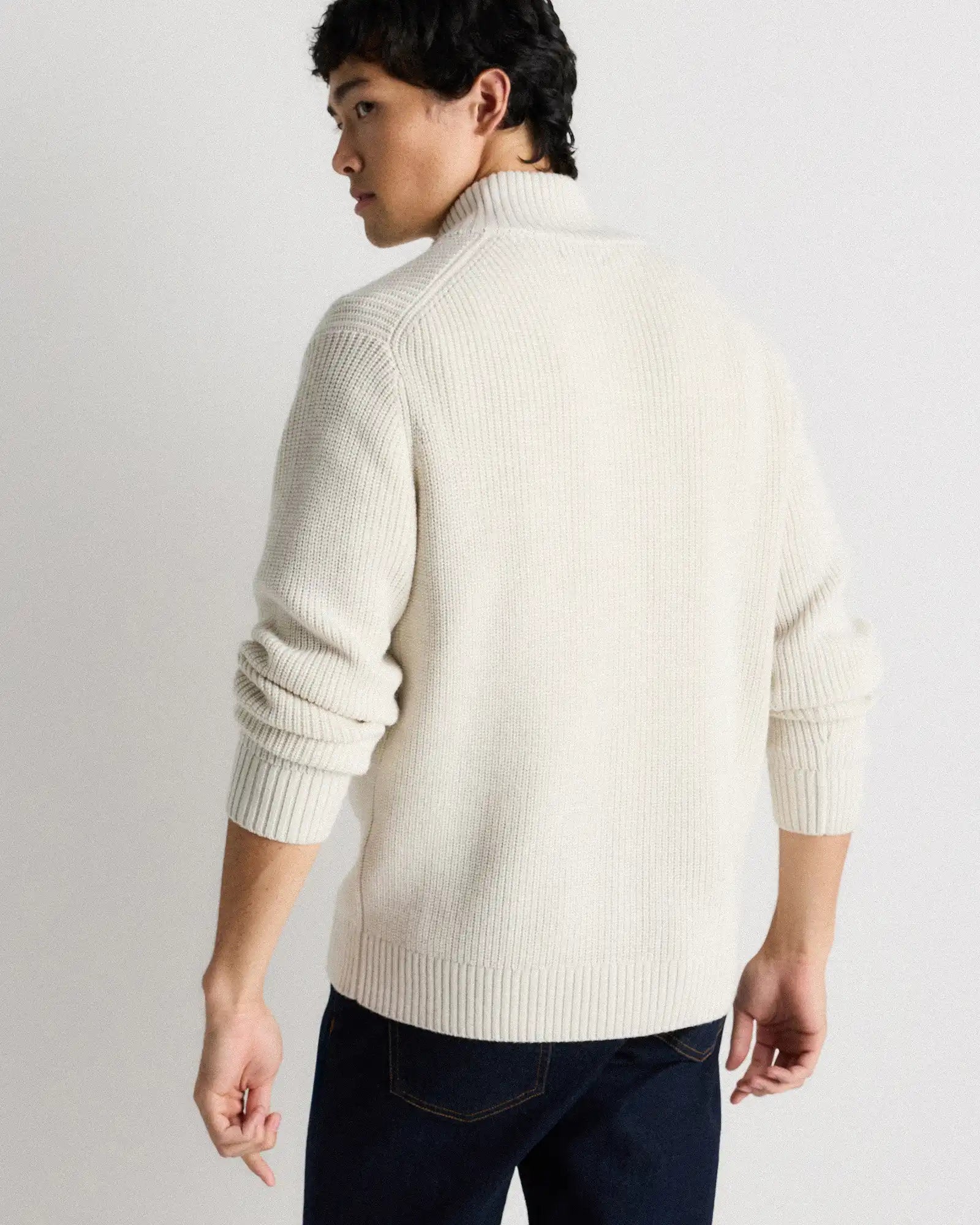 Australian Merino Wool Full Zip Sweater