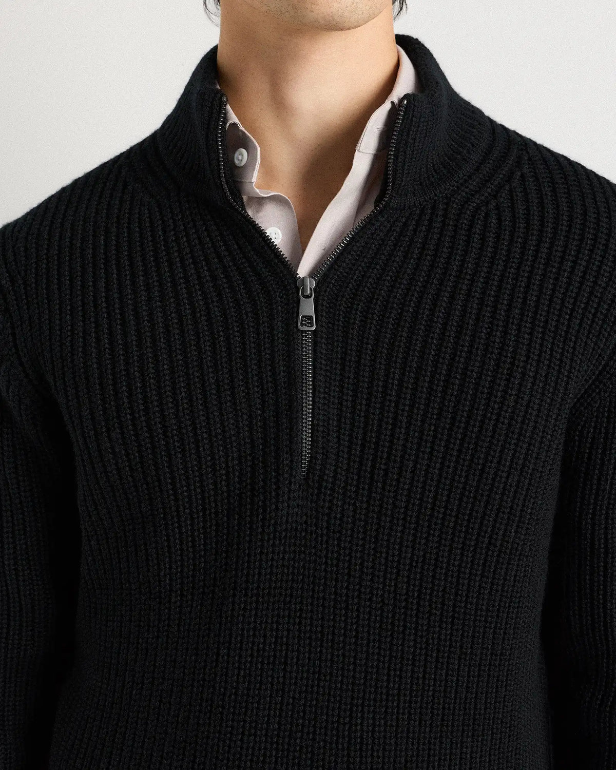 Australian Merino Wool Half Zip Sweater