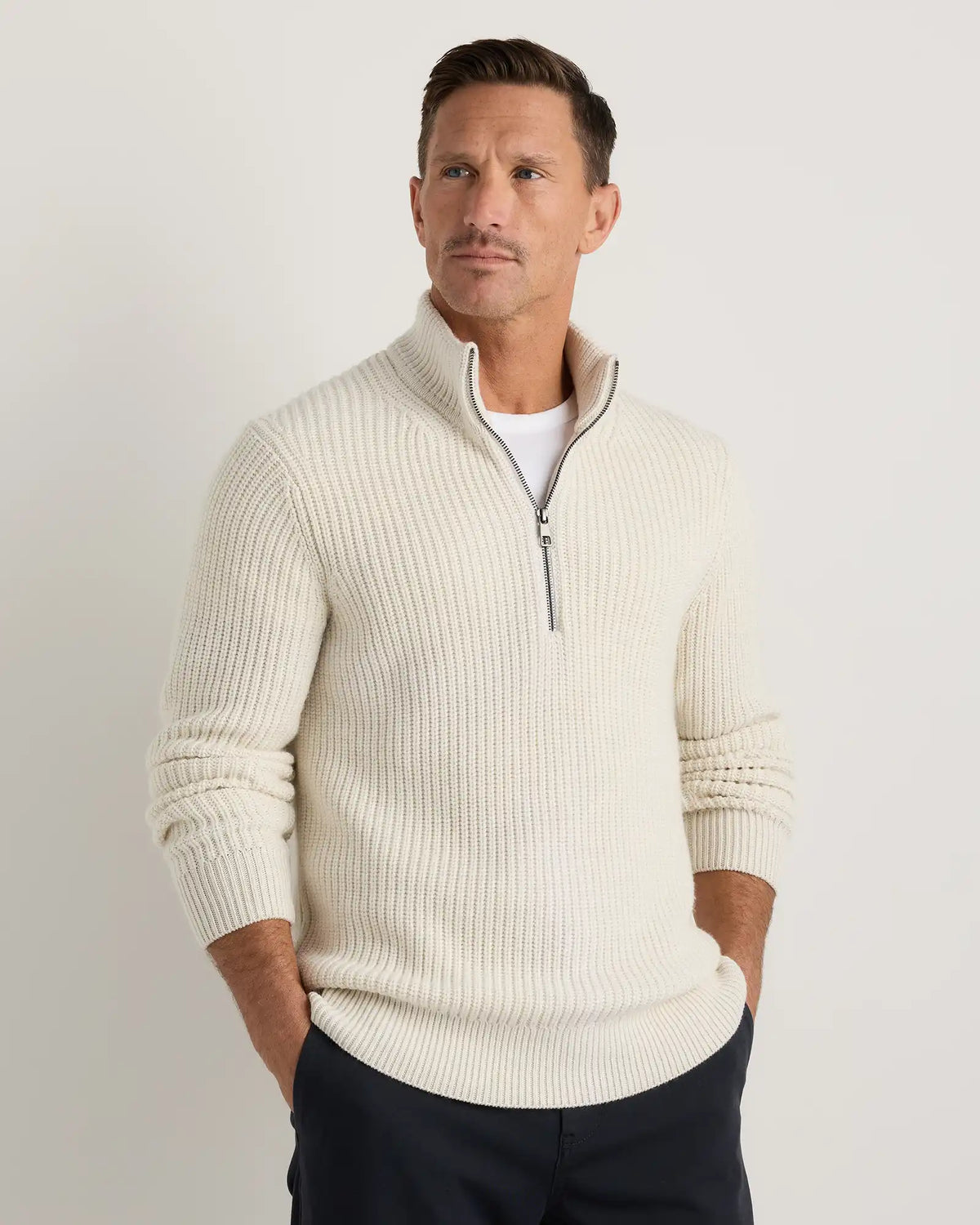 Australian Merino Wool Half Zip Sweater