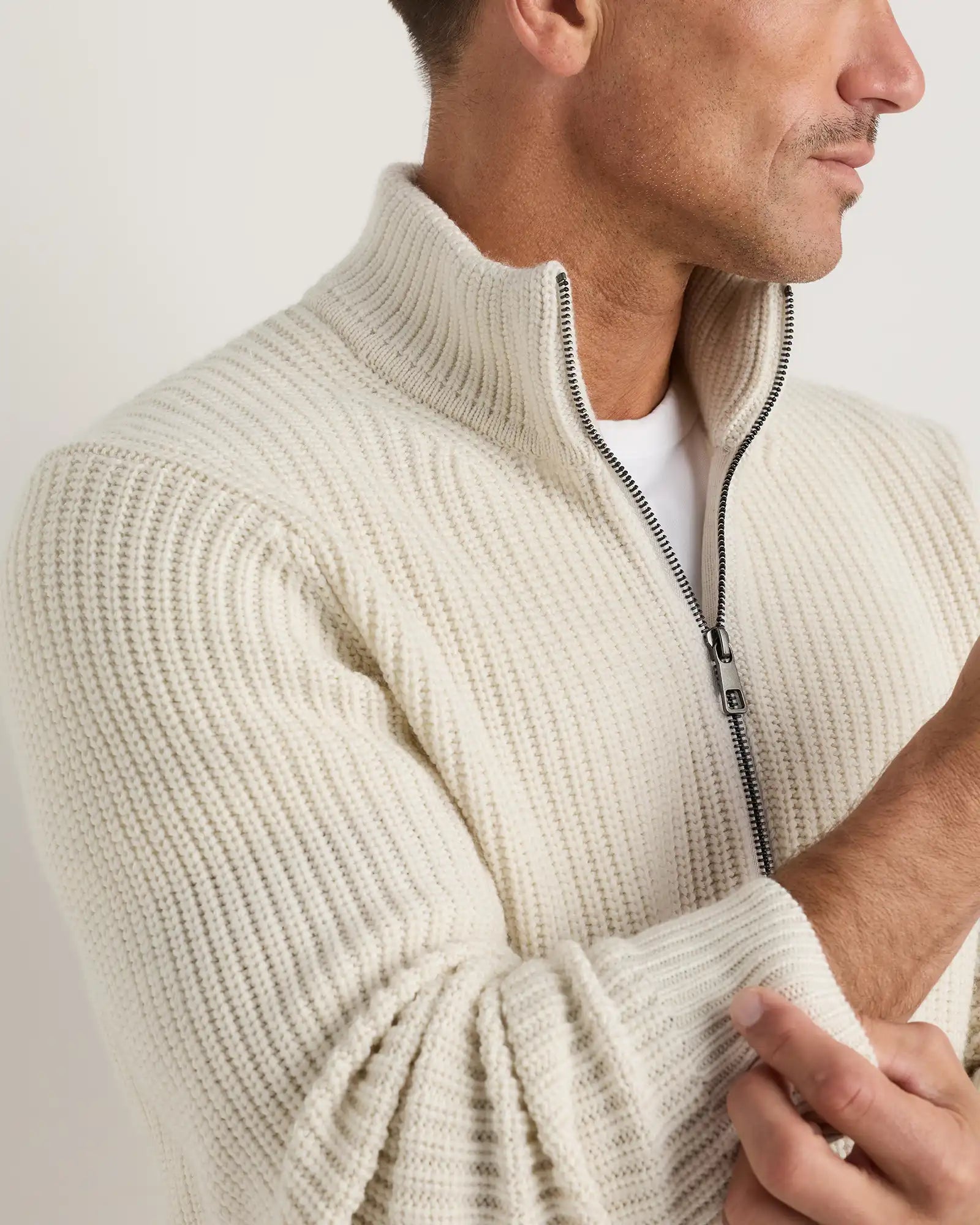 Australian Merino Wool Half Zip Sweater