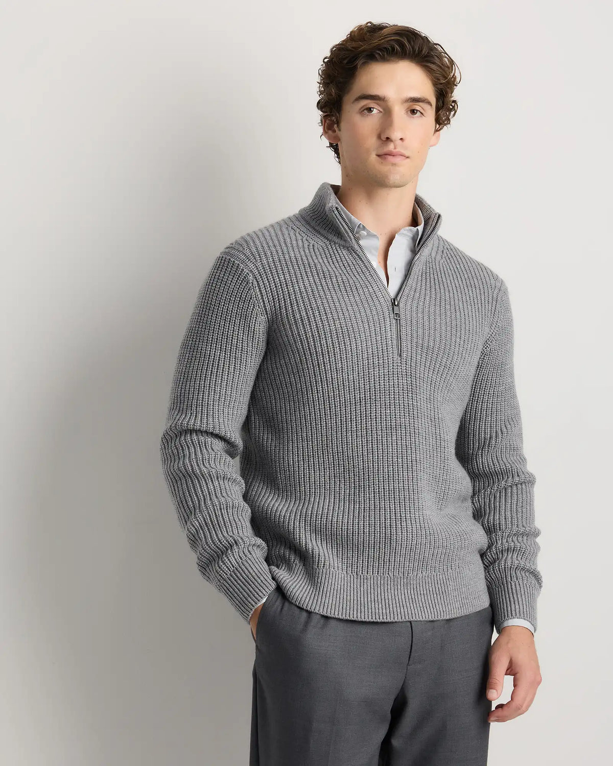Australian Merino Wool Half Zip Sweater