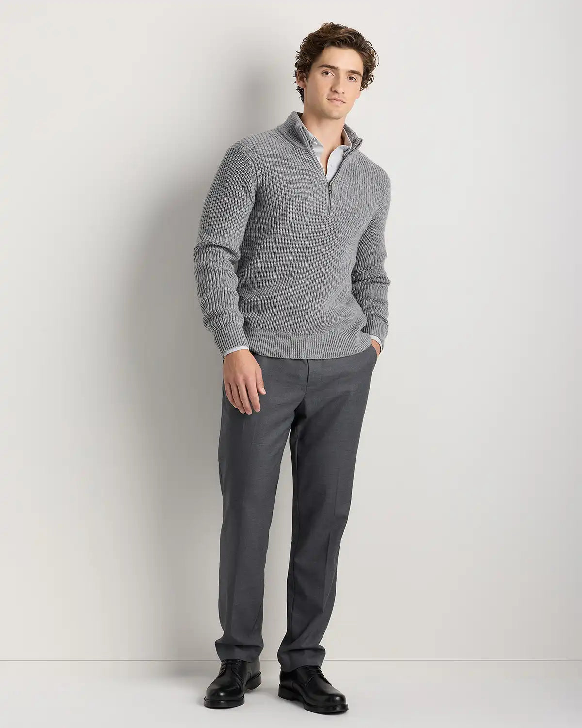Australian Merino Wool Half Zip Sweater