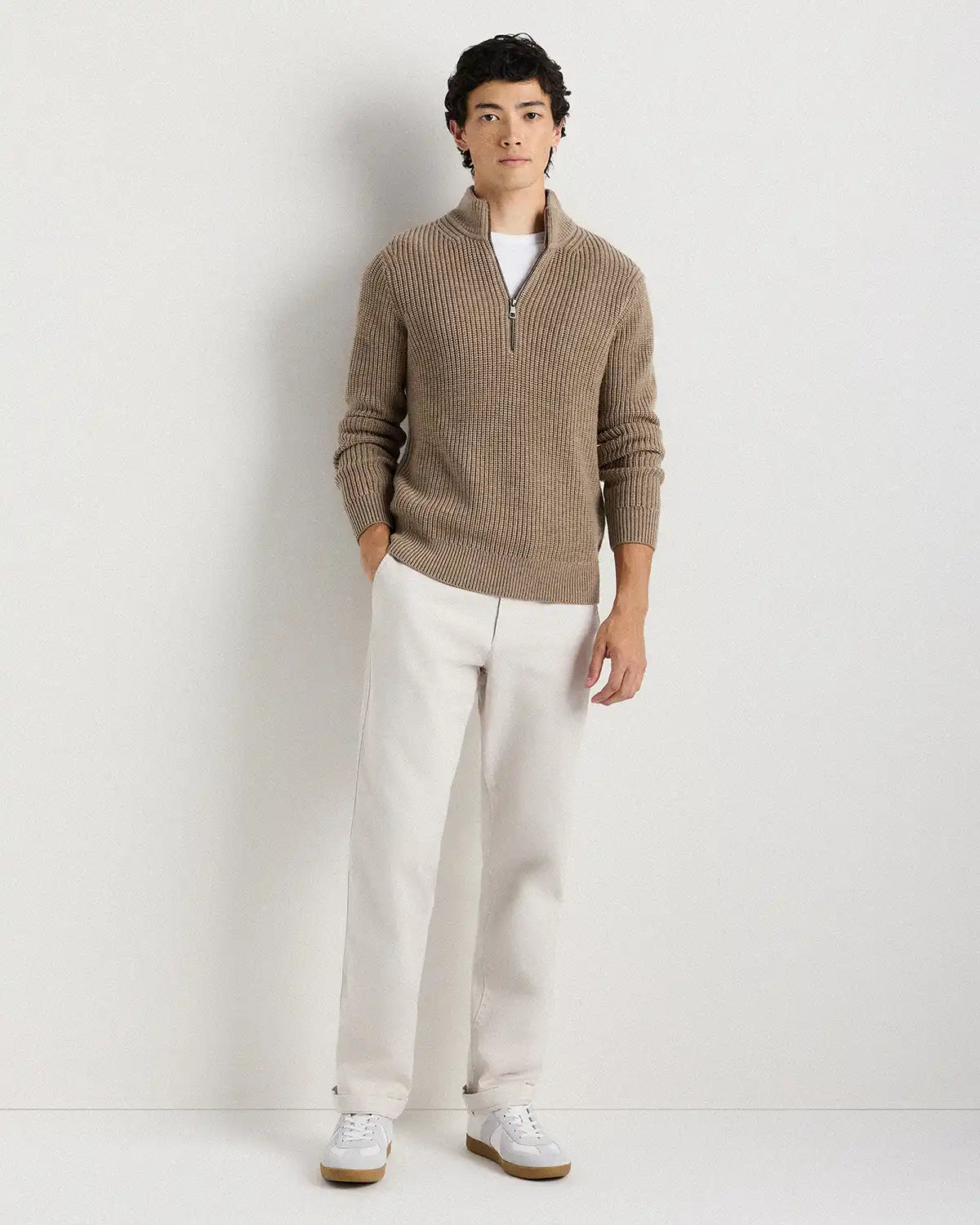 Australian Merino Wool Half Zip Sweater