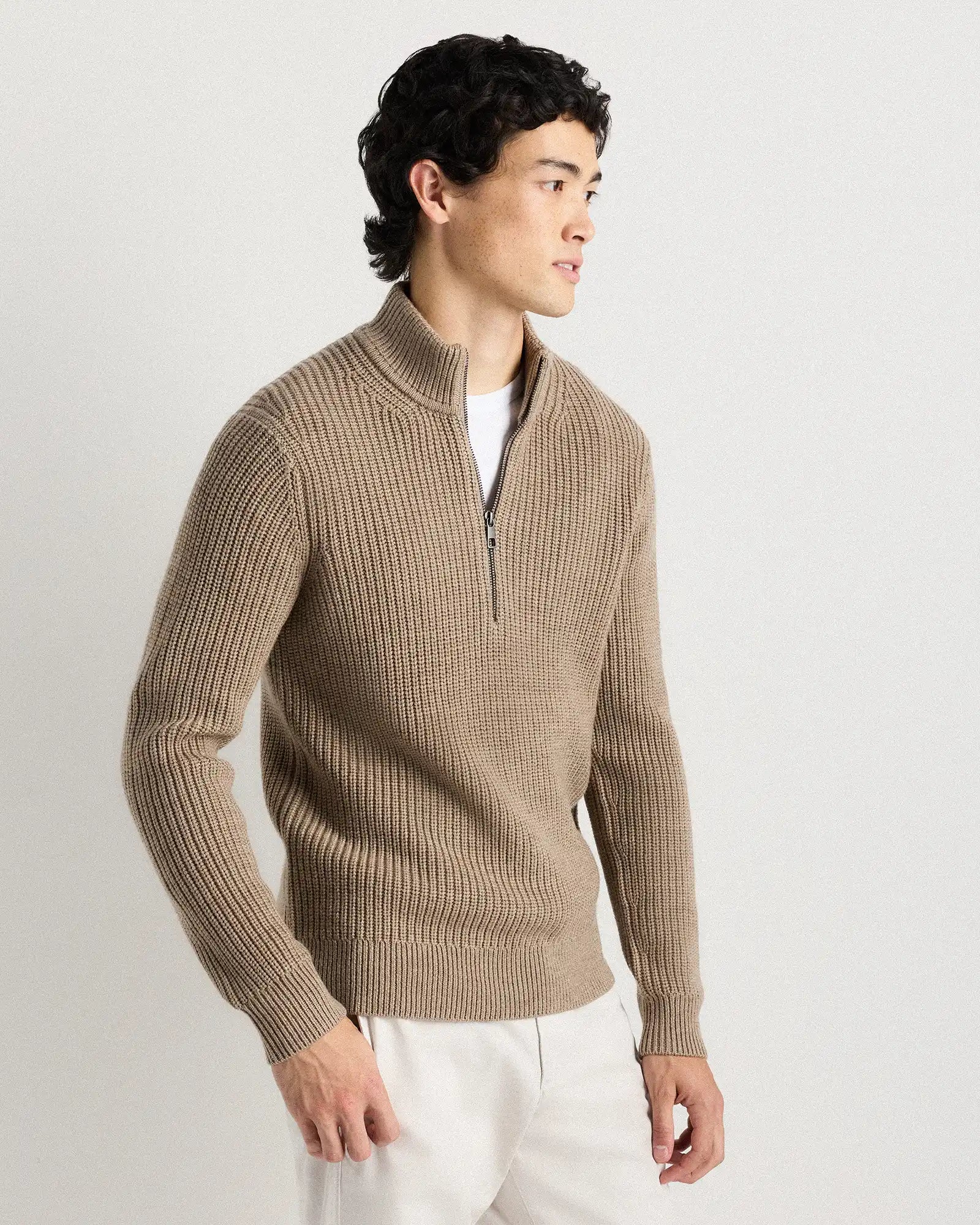 Australian Merino Wool Half Zip Sweater