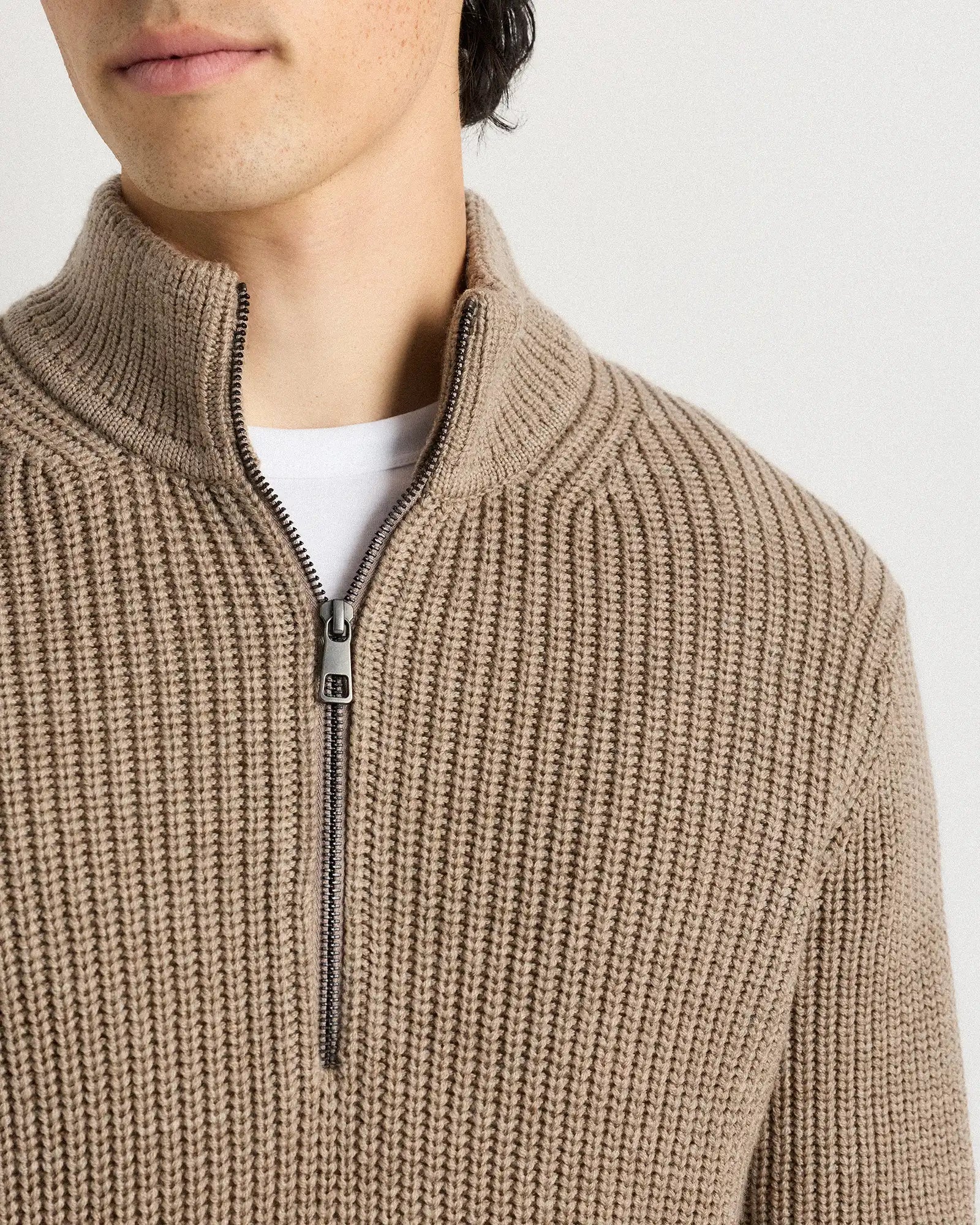 Australian Merino Wool Half Zip Sweater