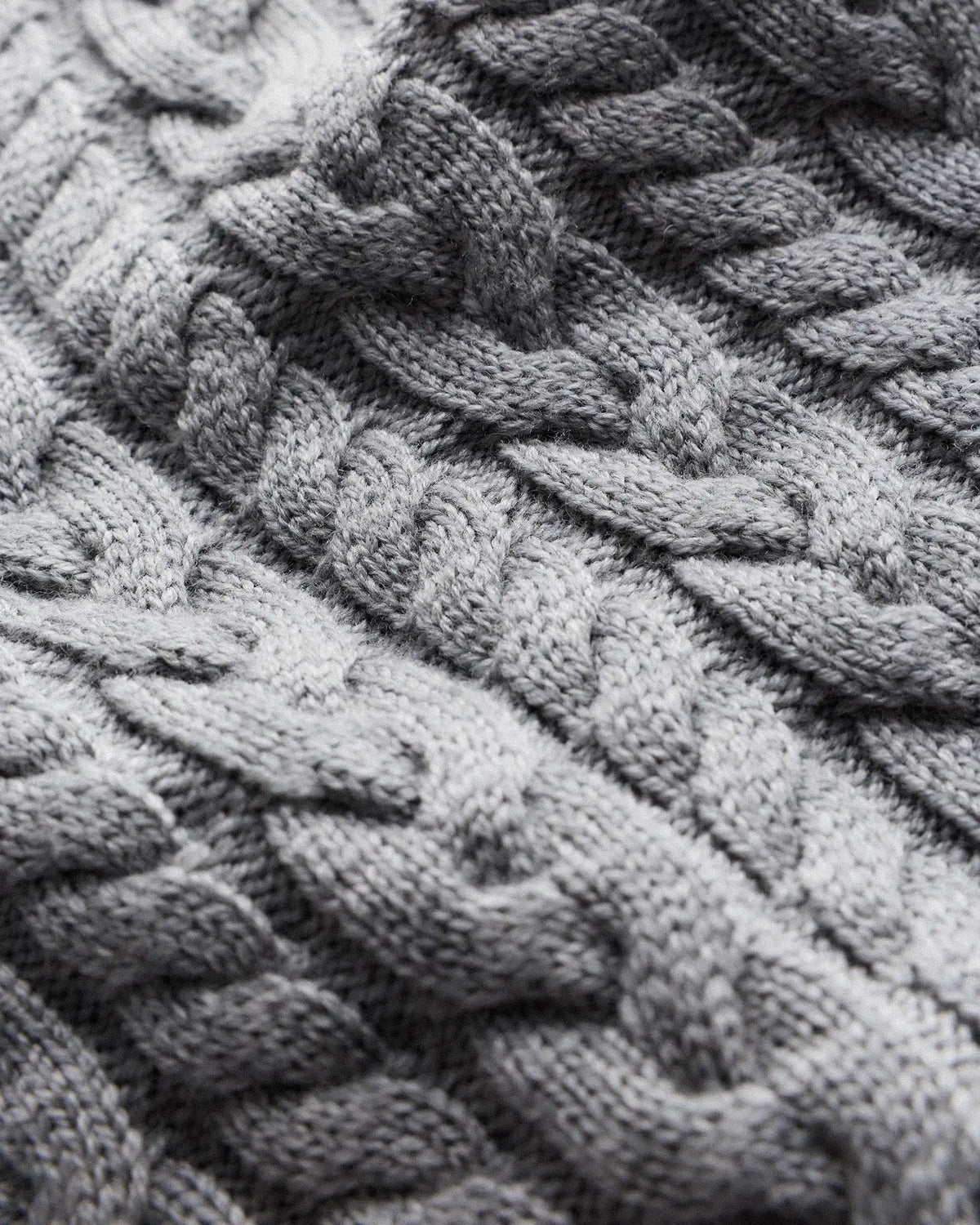 Australian Merino Wool Cable Crewneck Sweater