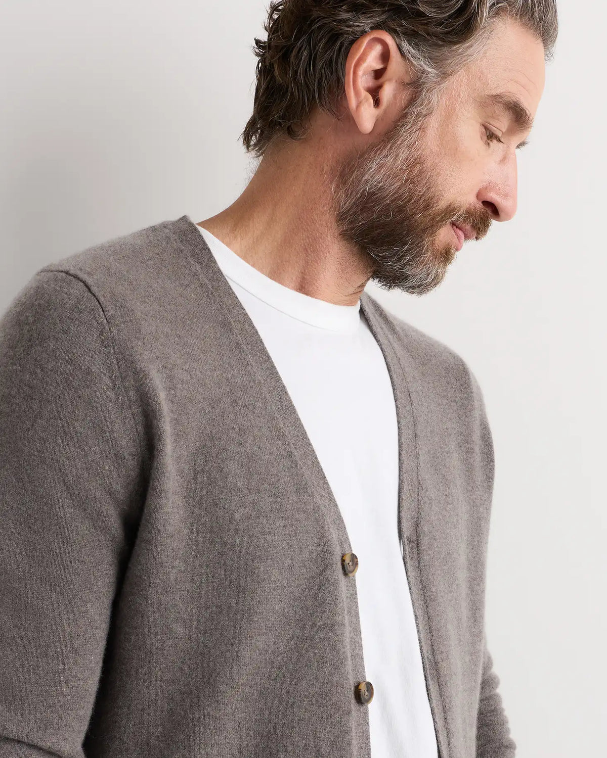 Mongolian Cashmere Cardigan Sweater
