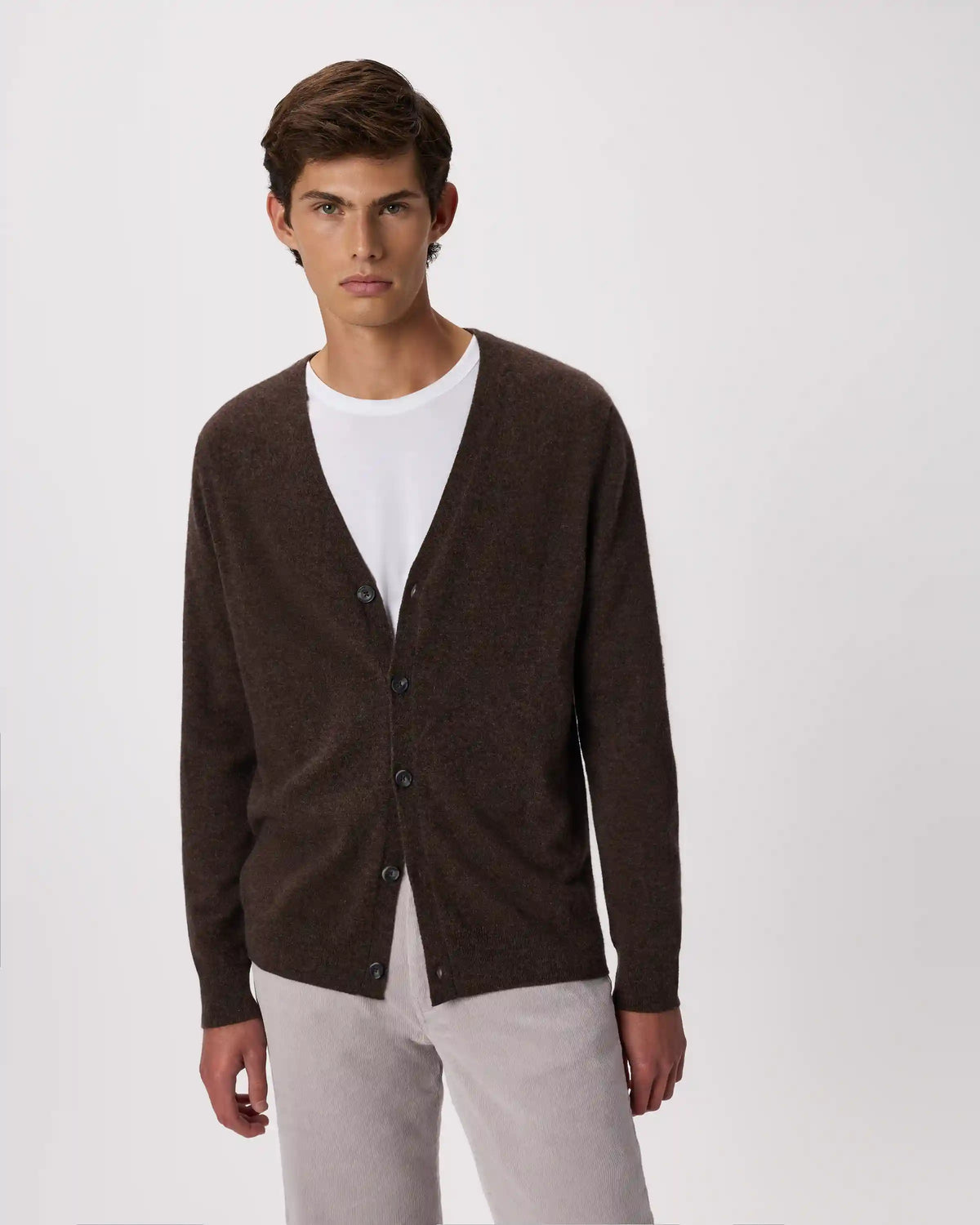 Mongolian Cashmere Cardigan Sweater