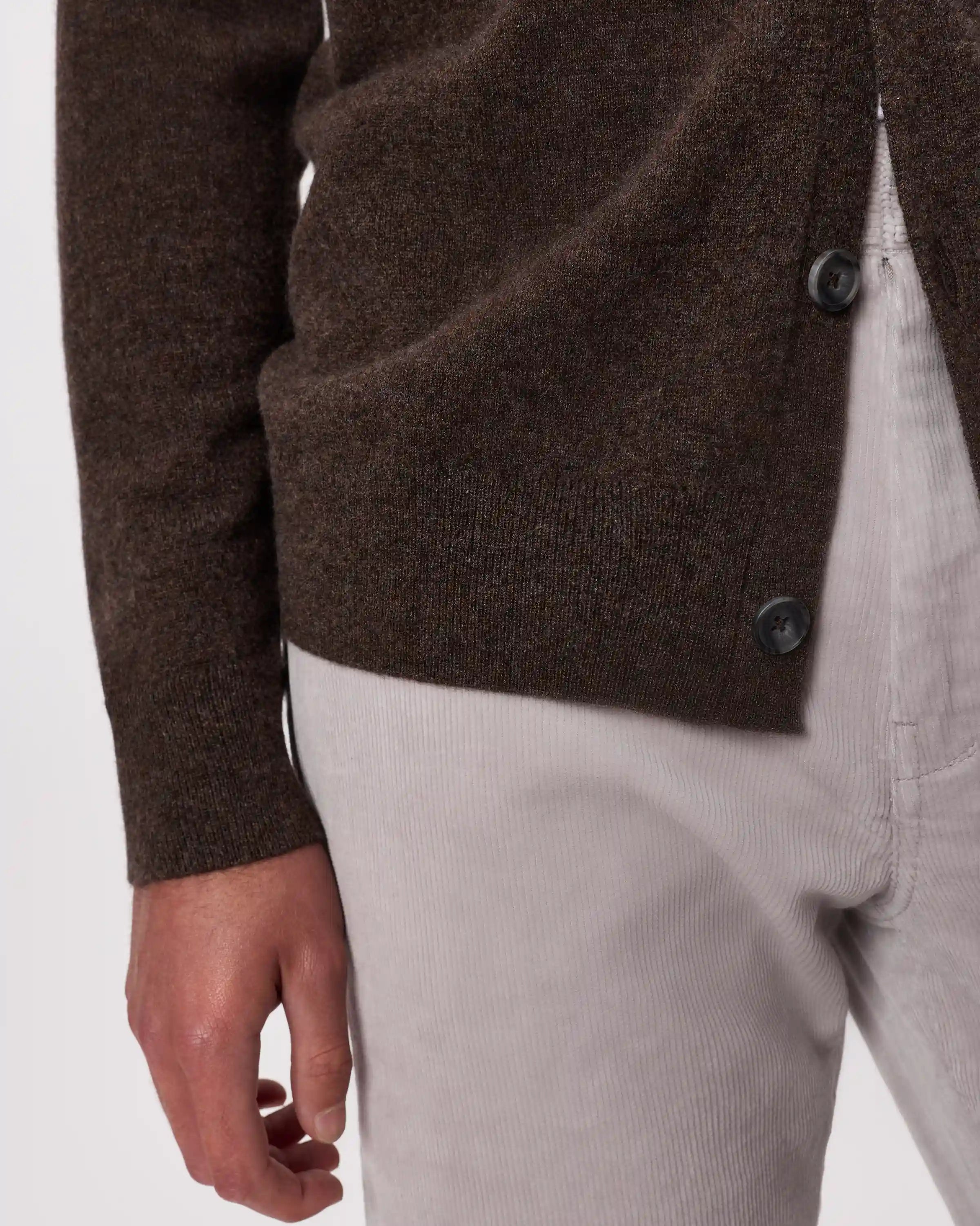 Mongolian Cashmere Cardigan Sweater