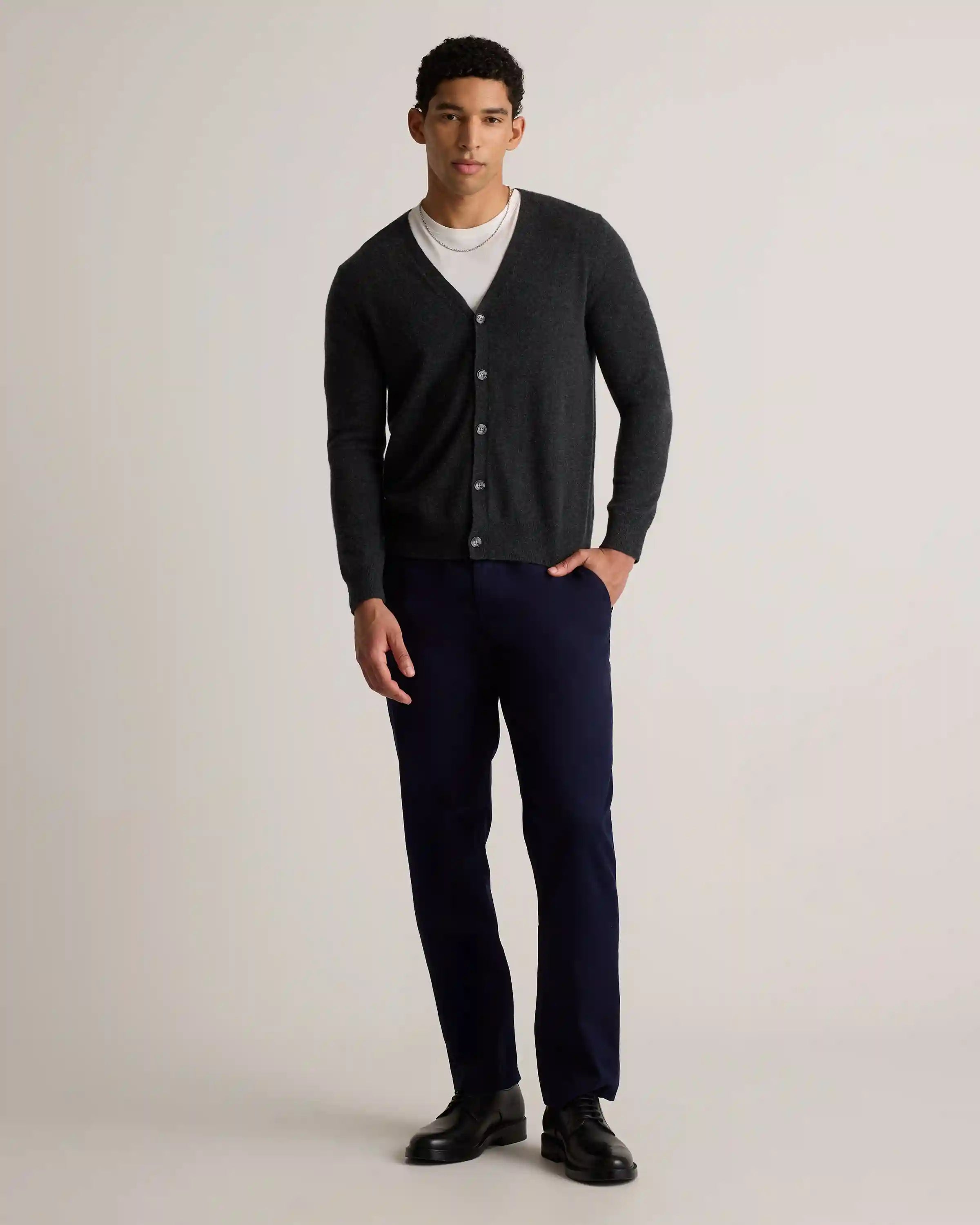 Mongolian Cashmere Cardigan Sweater
